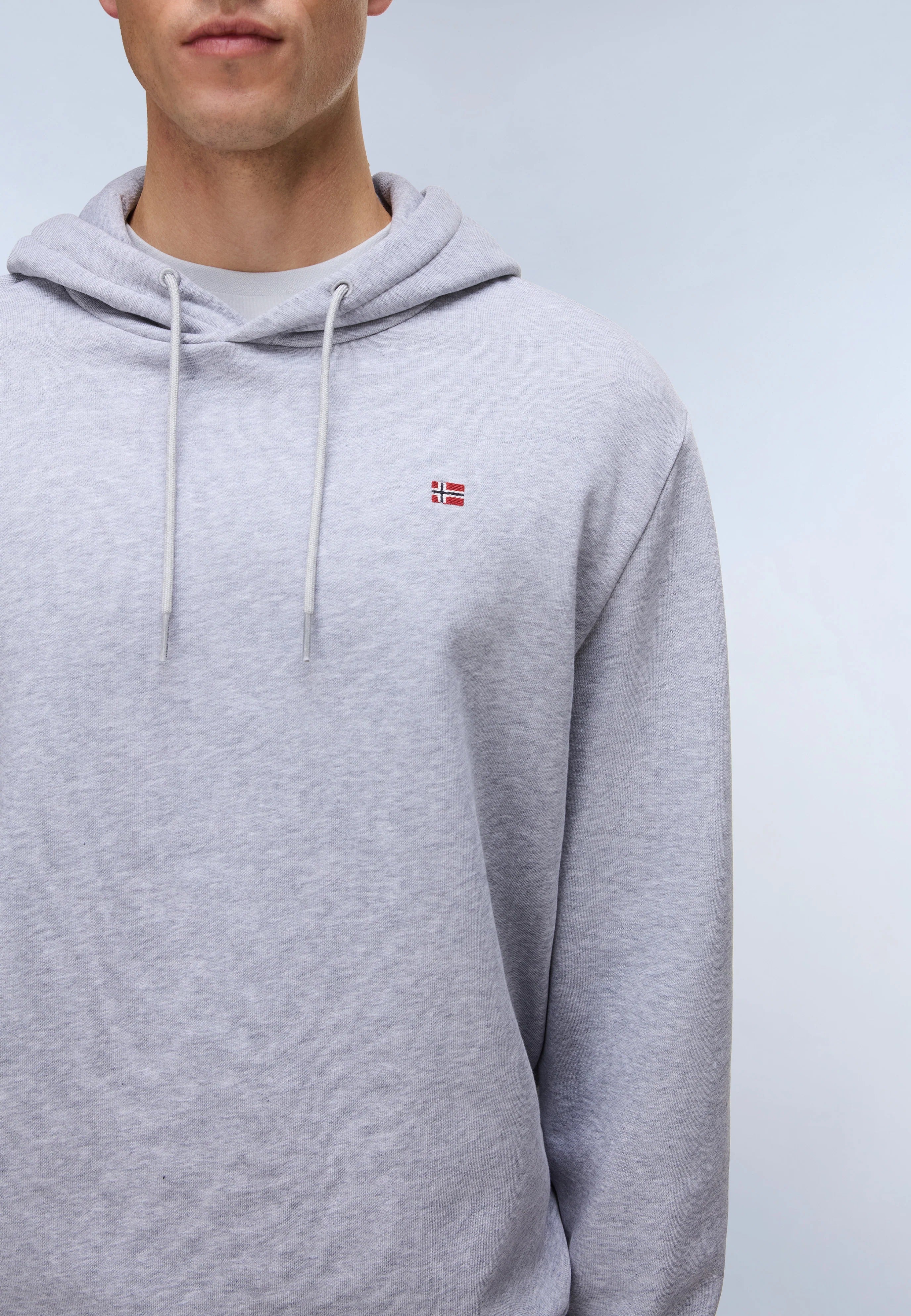 Kapuzenpullover BALIS H in Grey Melange Kapuzenpullover Napapijri