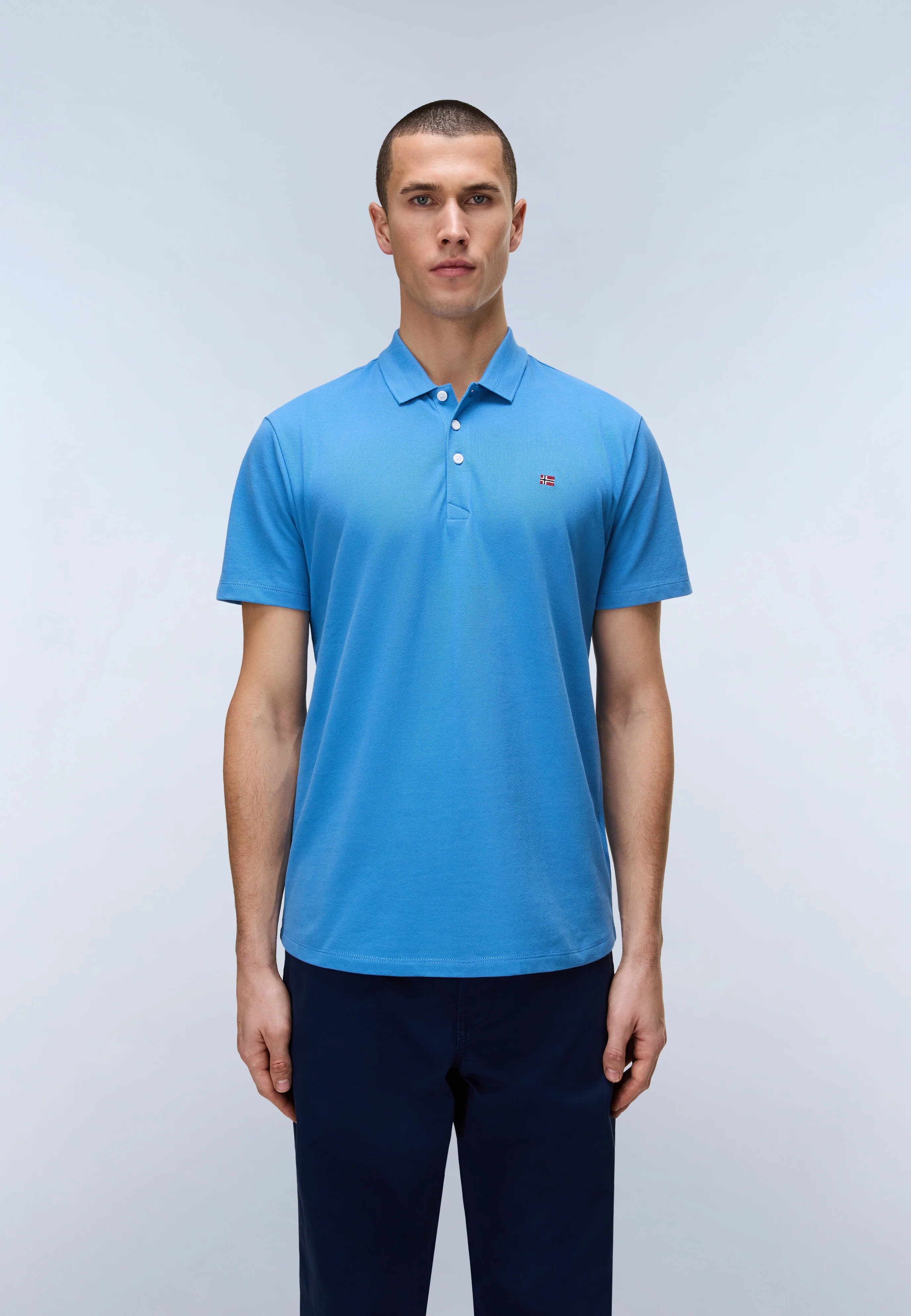 Polo EALIS SS in Blue Jasper T-Shirts Napapijri