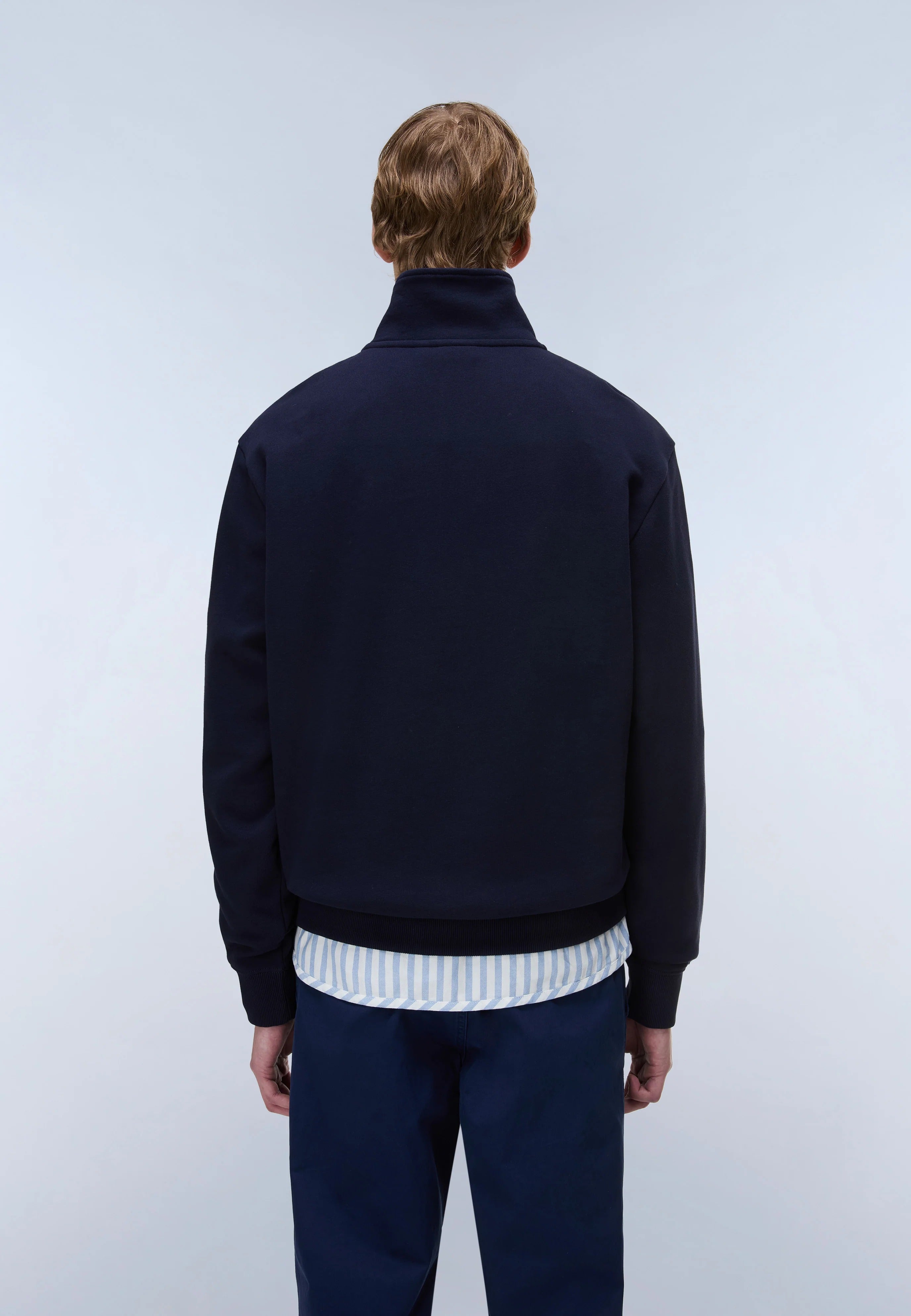 Sweatshirt B-BOX LOGO HZ in Blu Marine Sweatshirts Napapijri