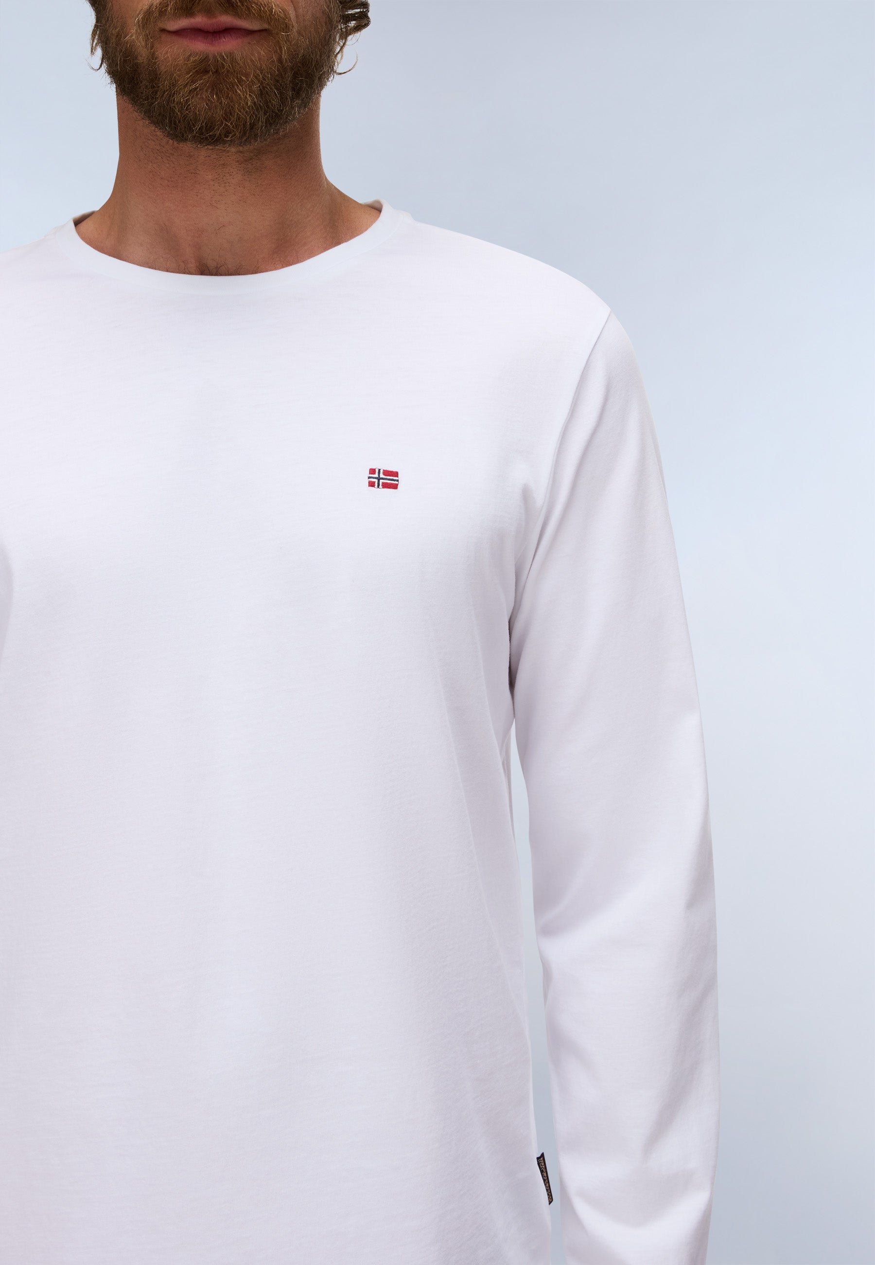 Langarmshirt SALIS LS 1 in Bright White 002 T-Shirts Napapijri