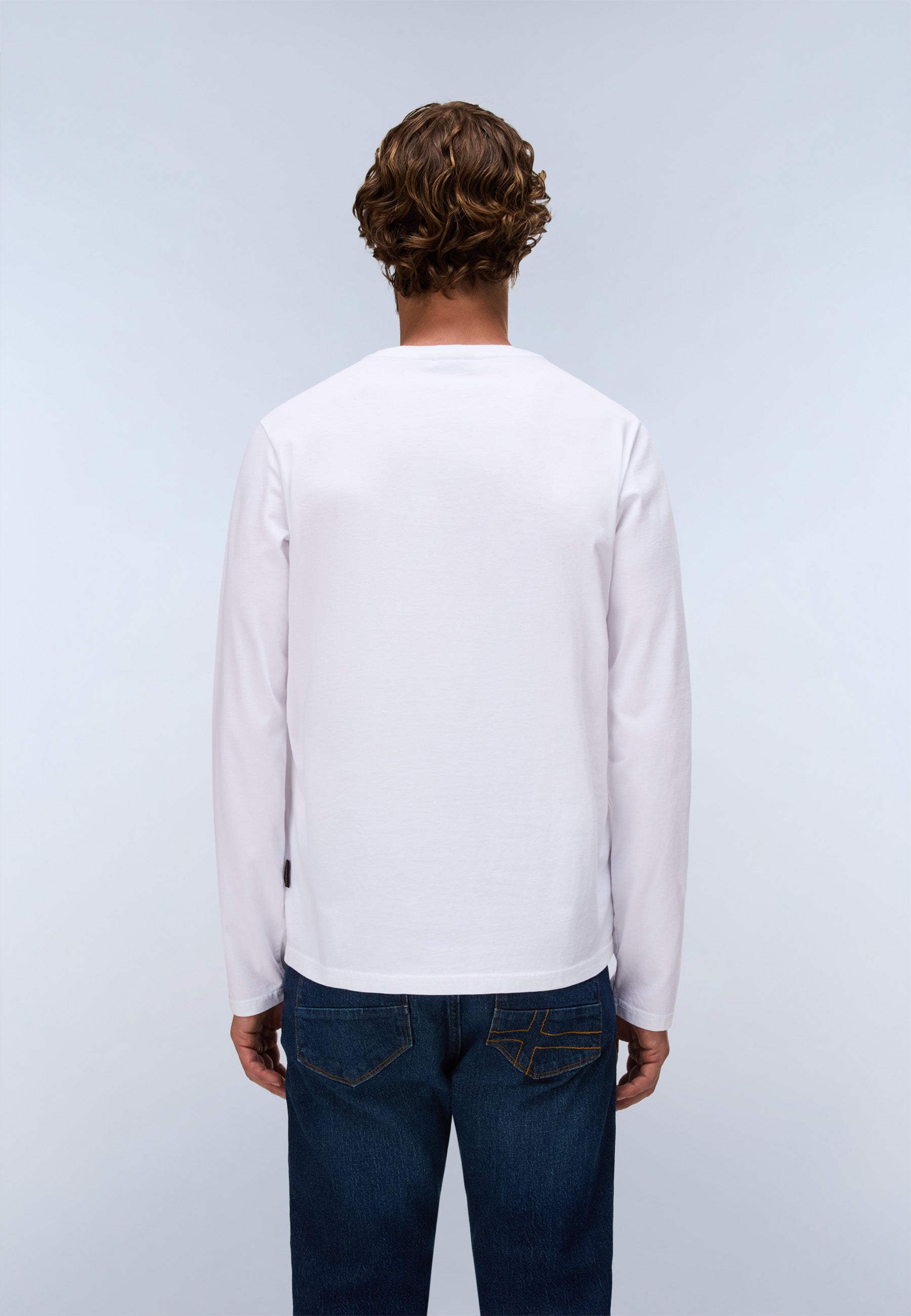 Langarmshirt SALIS LS 1 in Bright White 002 T-Shirts Napapijri