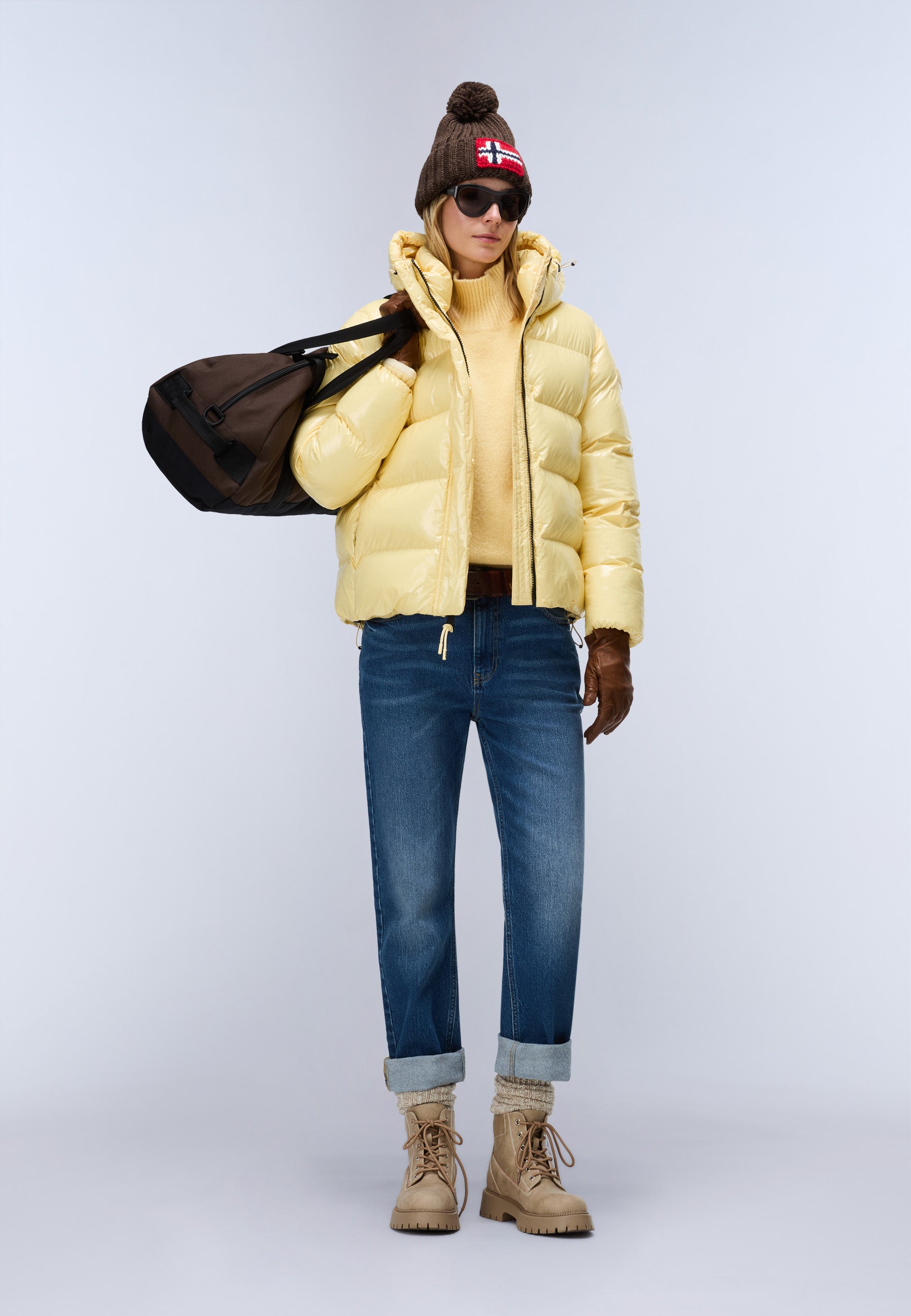 Winterjacke A-GLANE W in Italian Strawn N6F Jacken Napapijri