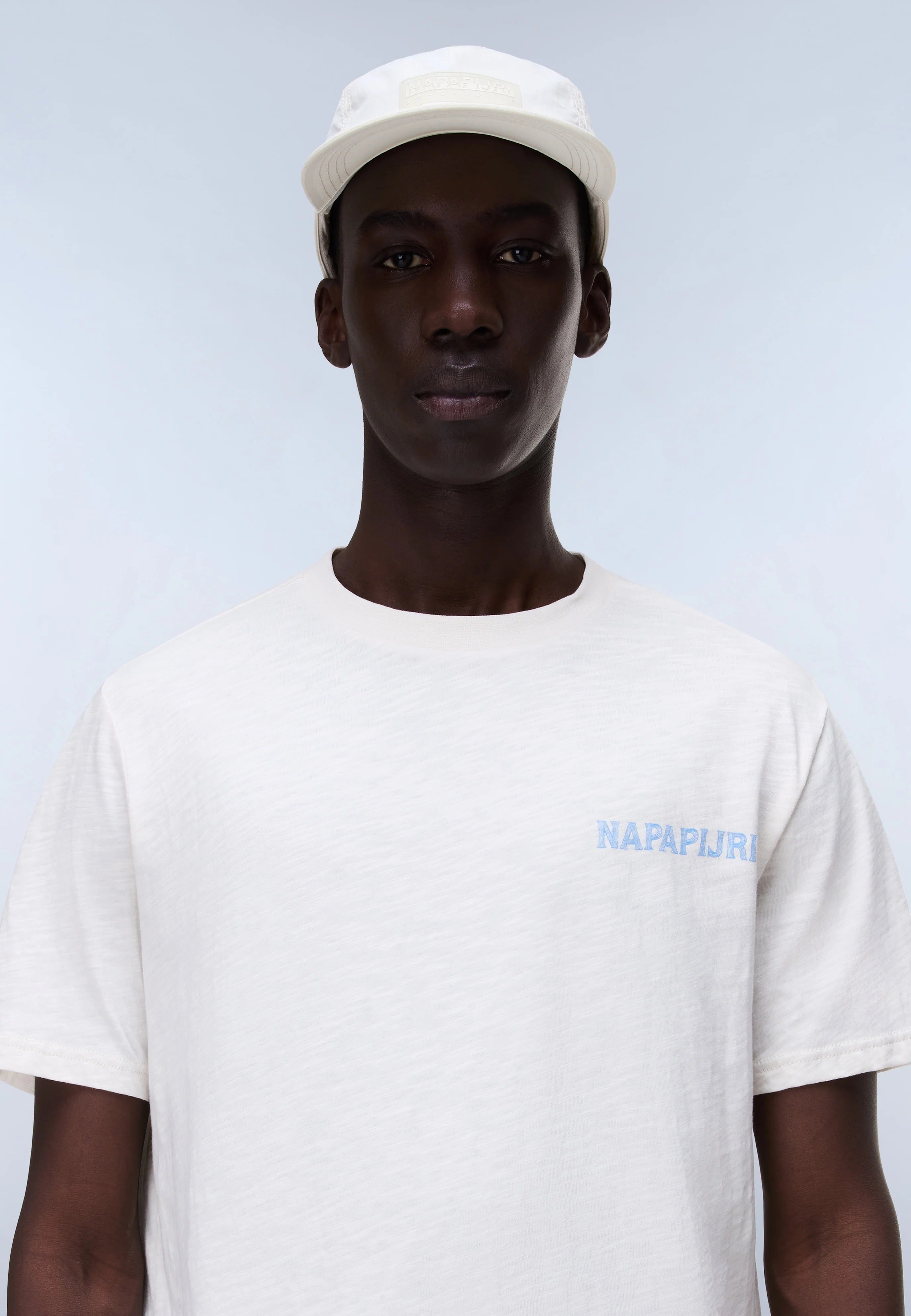 T-Shirt S-ELIOR SS in White Whisper T-Shirts Napapijri