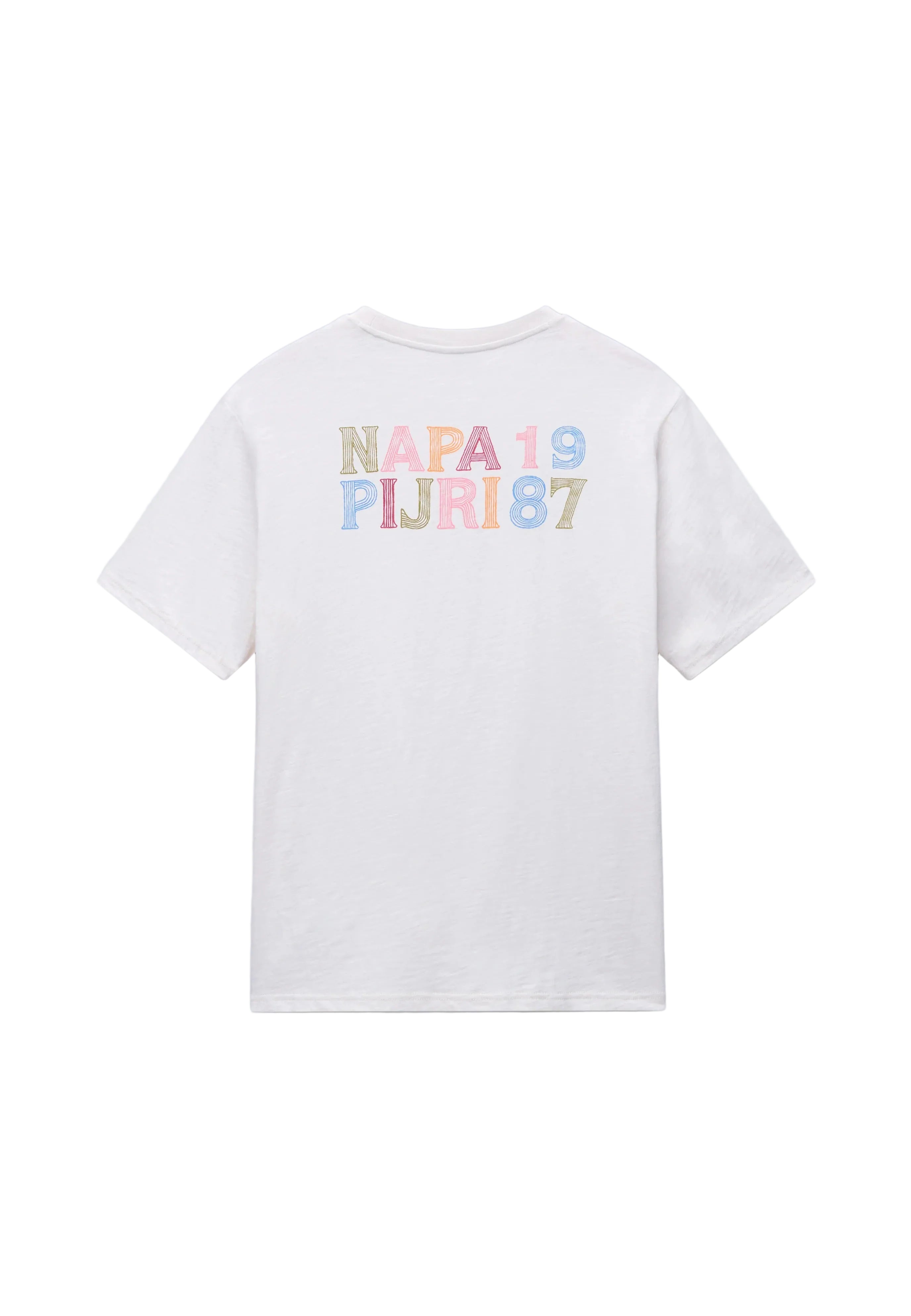 T-Shirt S-ELIOR SS in White Whisper T-Shirts Napapijri