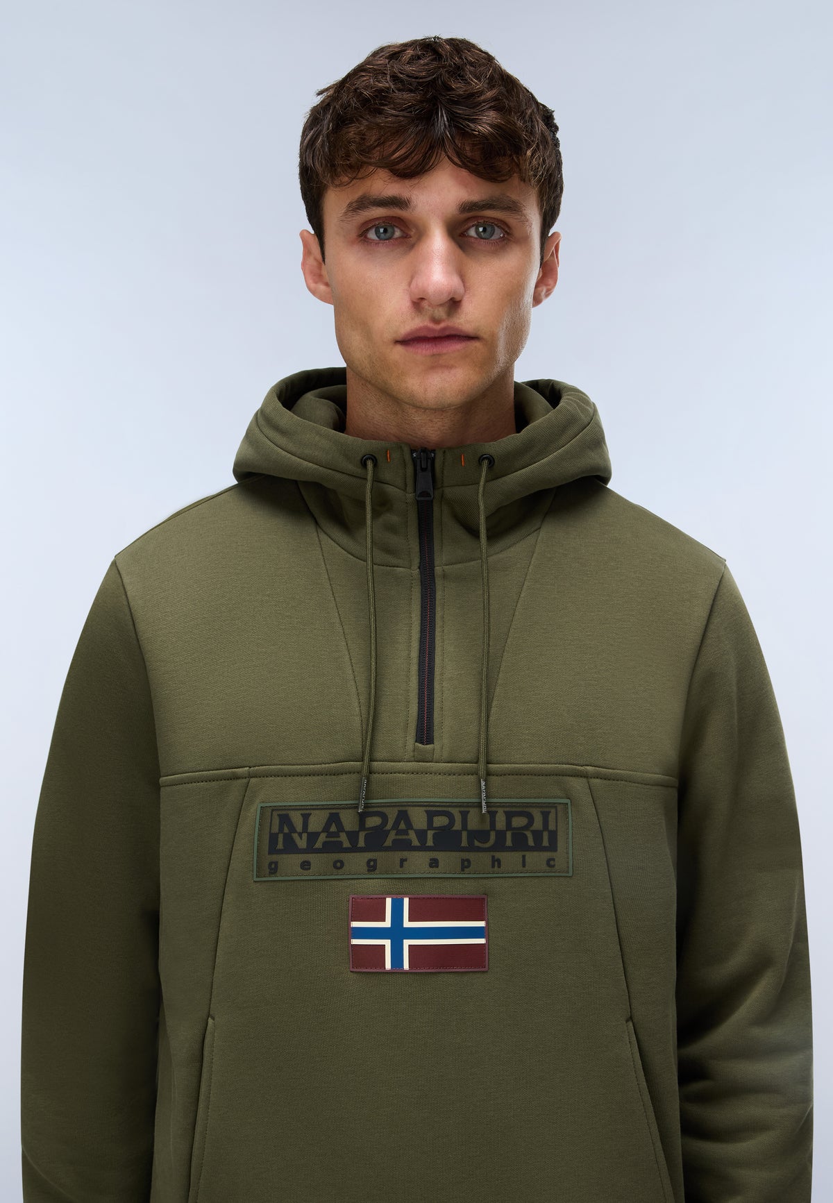 Kapuzenpullover BURGEE HZH 2.0 in Olive Night G1F Kapuzenpullover Napapijri