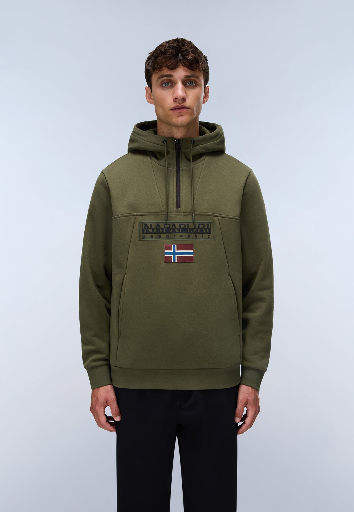 Kapuzenpullover BURGEE HZH 2.0 in Olive Night G1F Kapuzenpullover Napapijri