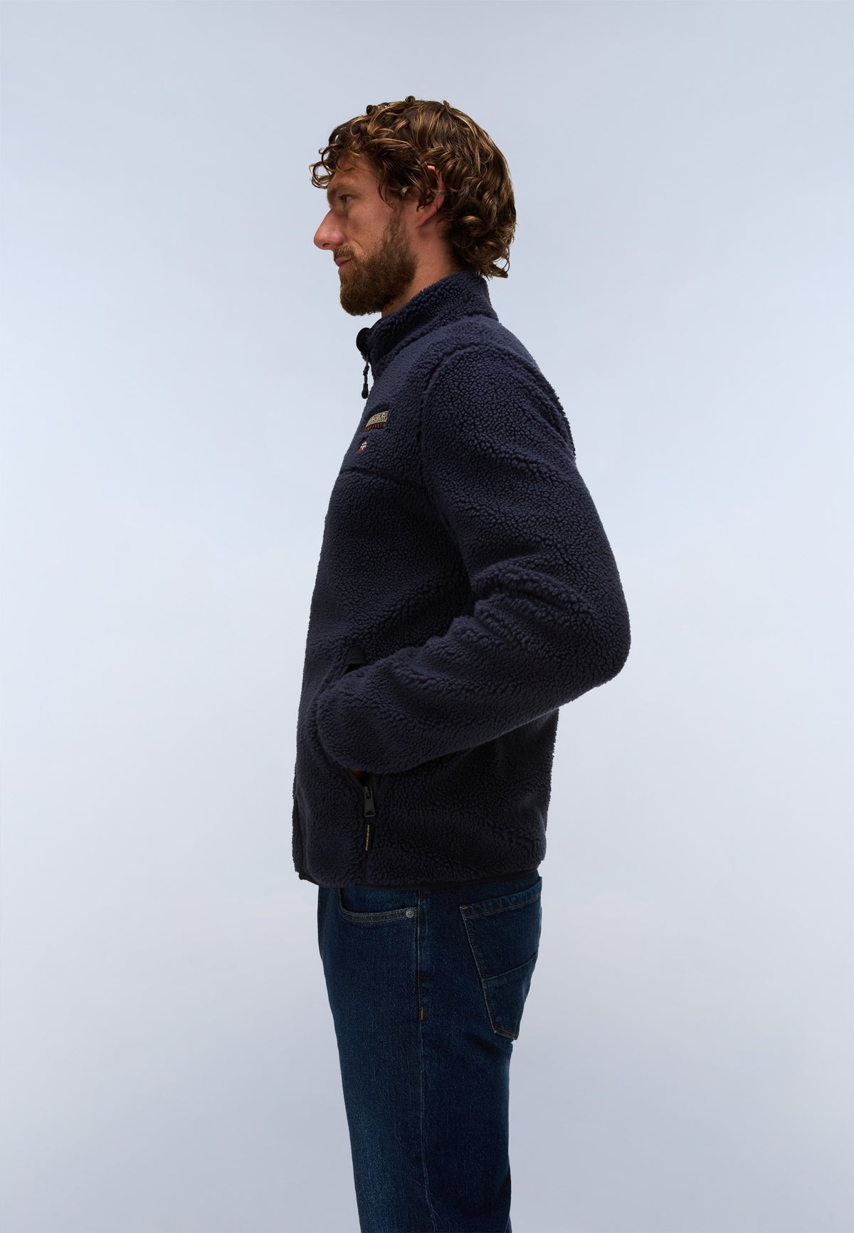 Sherpajacke T-TYNIK FZ in Blu Marine Jacken Napapijri