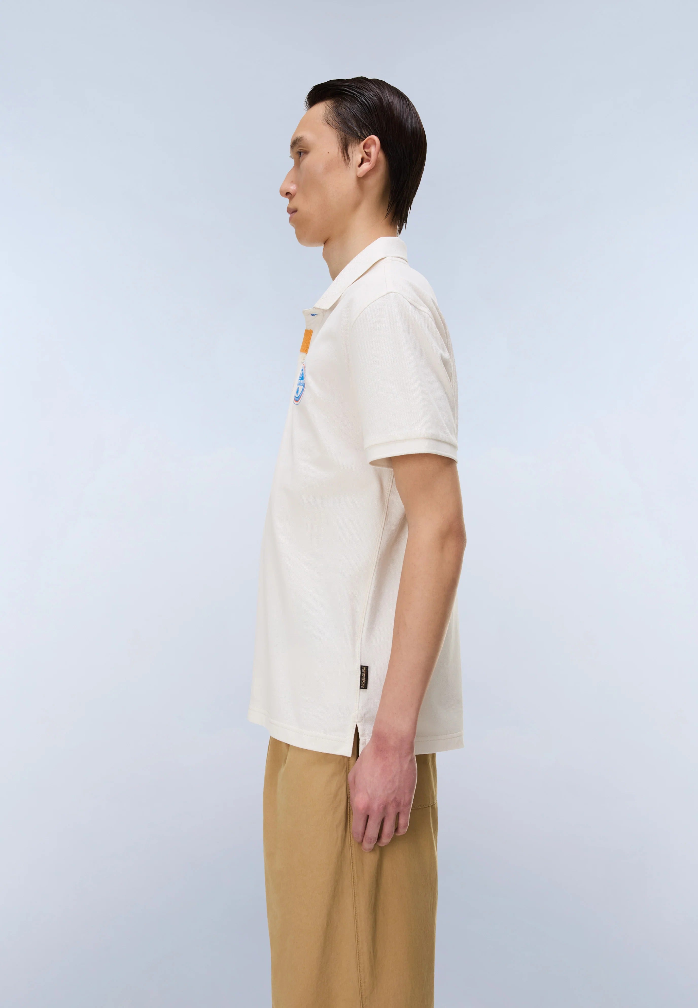 Polo E-CLANIS SS in White Whisper T-Shirts Napapijri