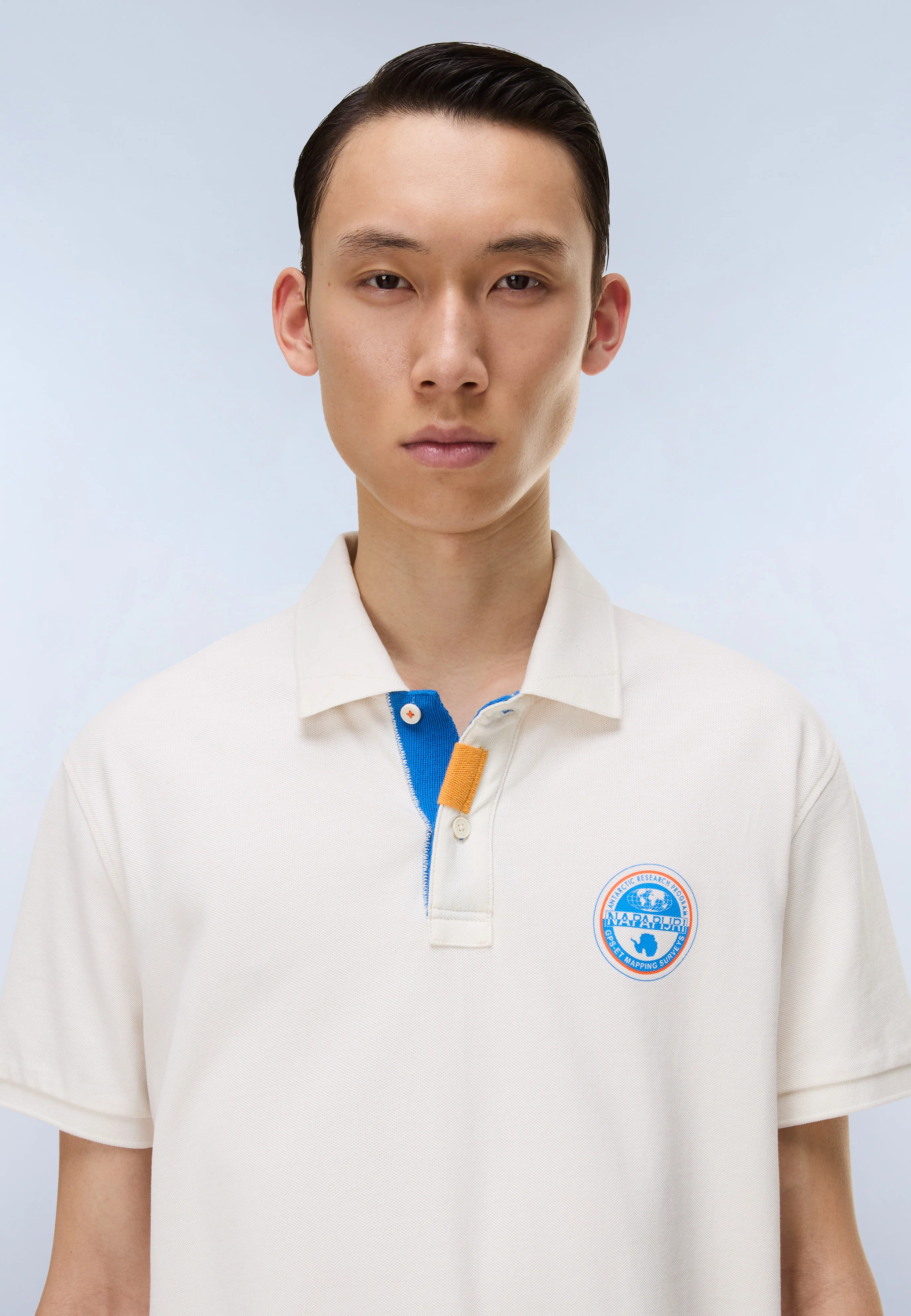 Polo E-CLANIS SS in White Whisper T-Shirts Napapijri