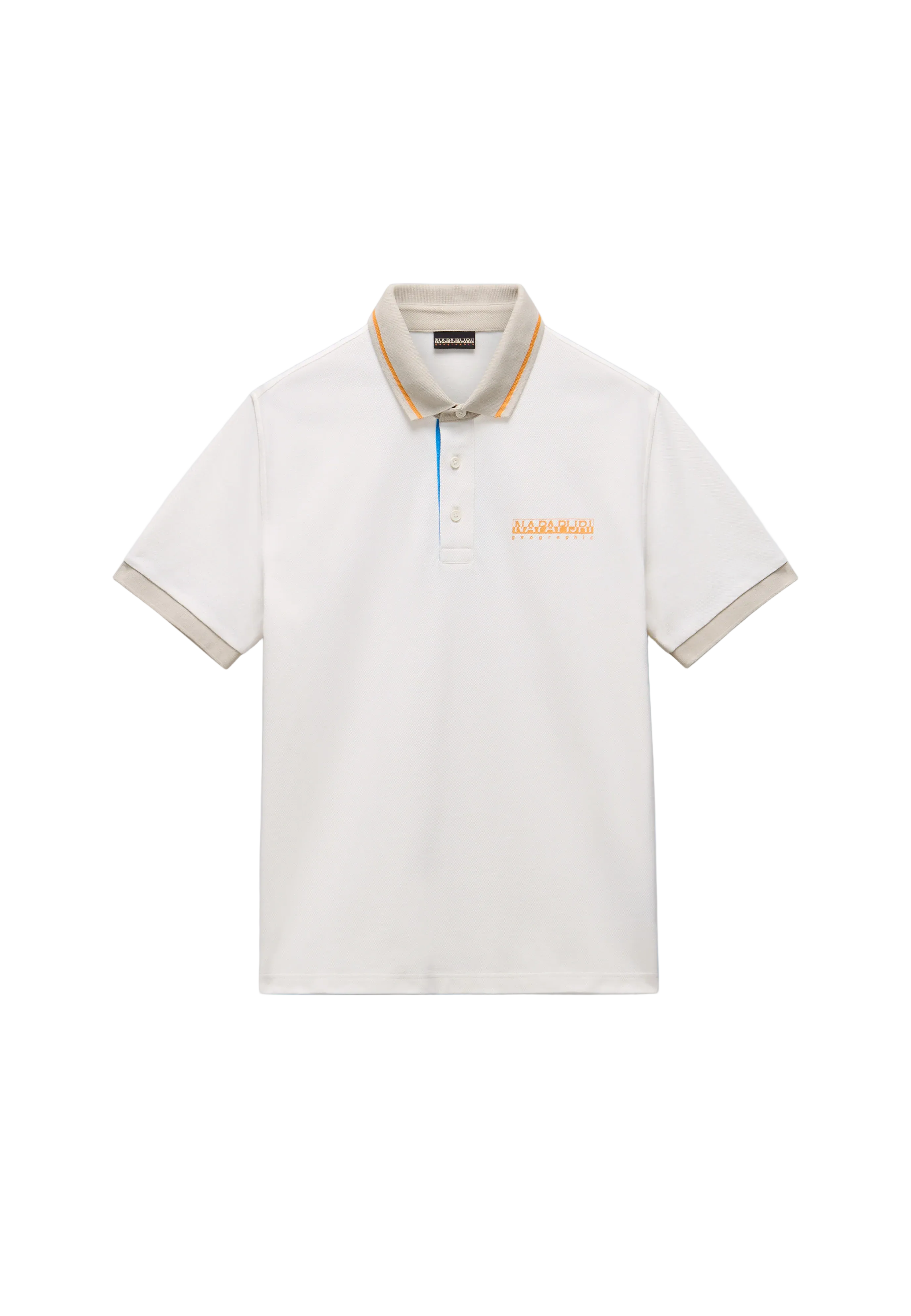 Polo E-ZERI SS in White Whisper T-Shirts Napapijri