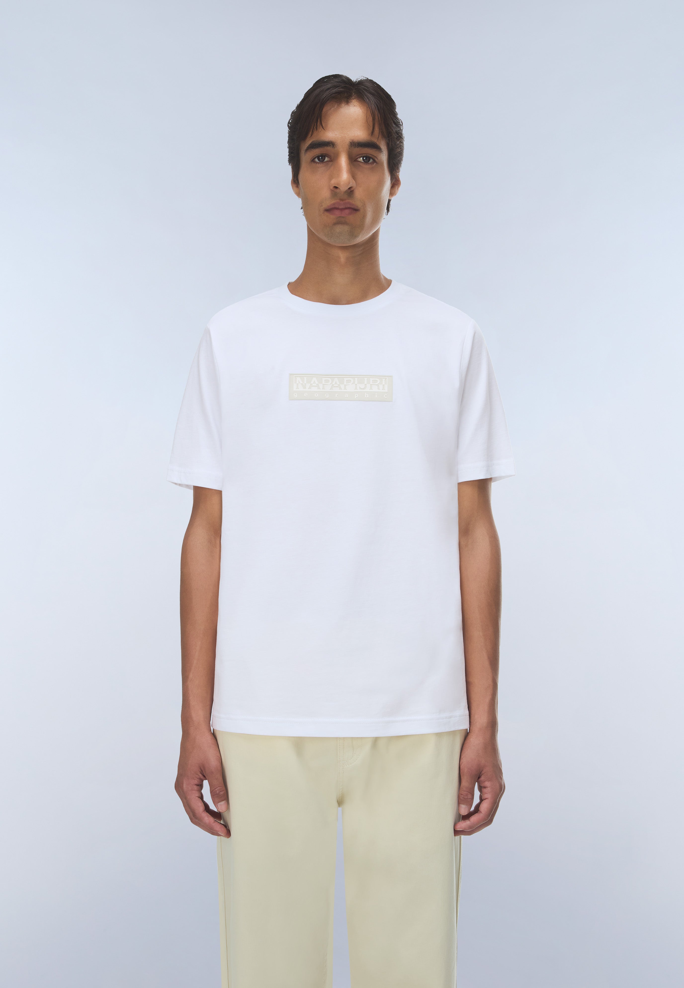 T-Shirt S-BOX LOGO SS 1 in Bright White 002 T-Shirts Napapijri