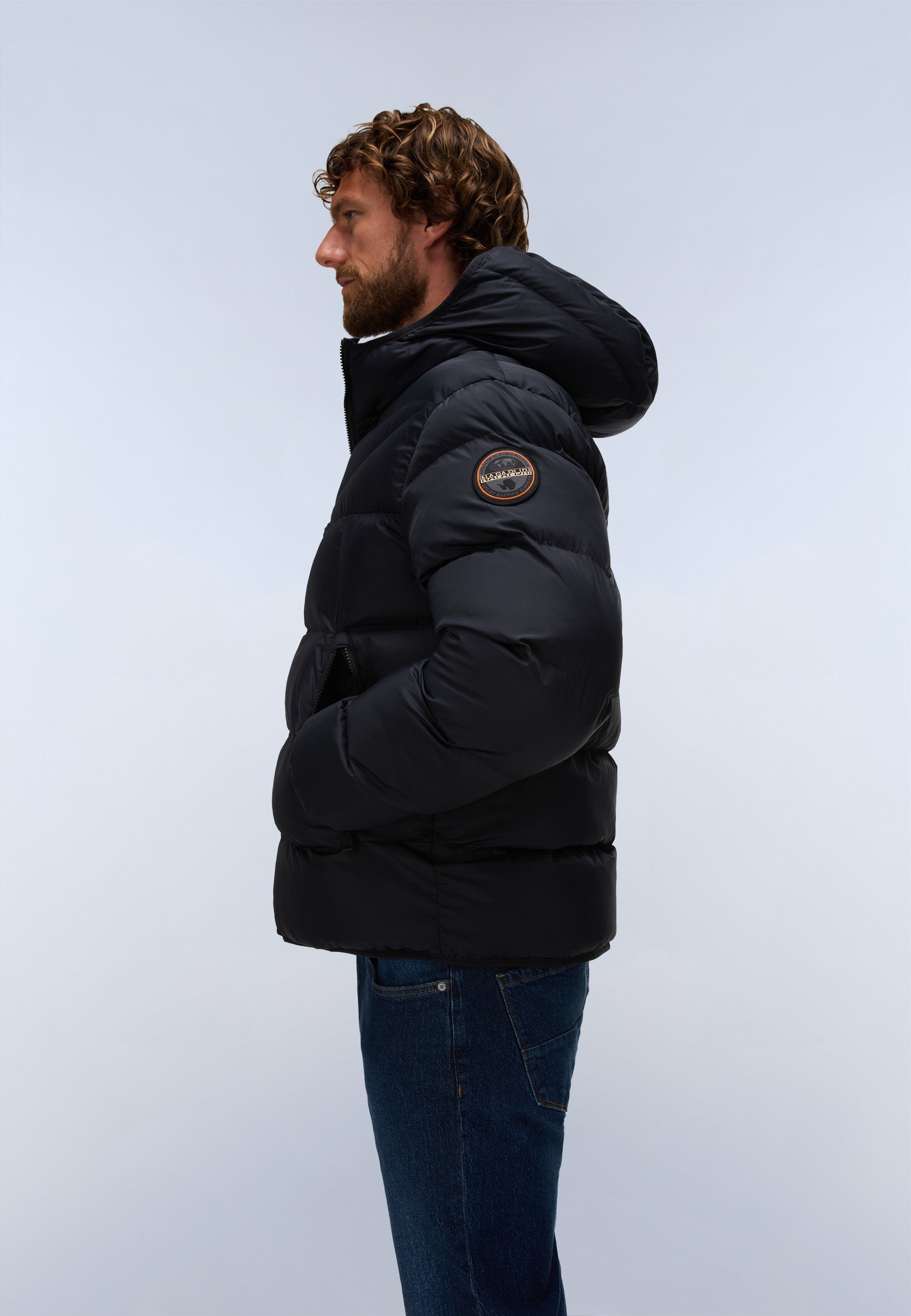 Steppjacke A-MOLVENO HOOD in Black Beauty Jacken Napapijri