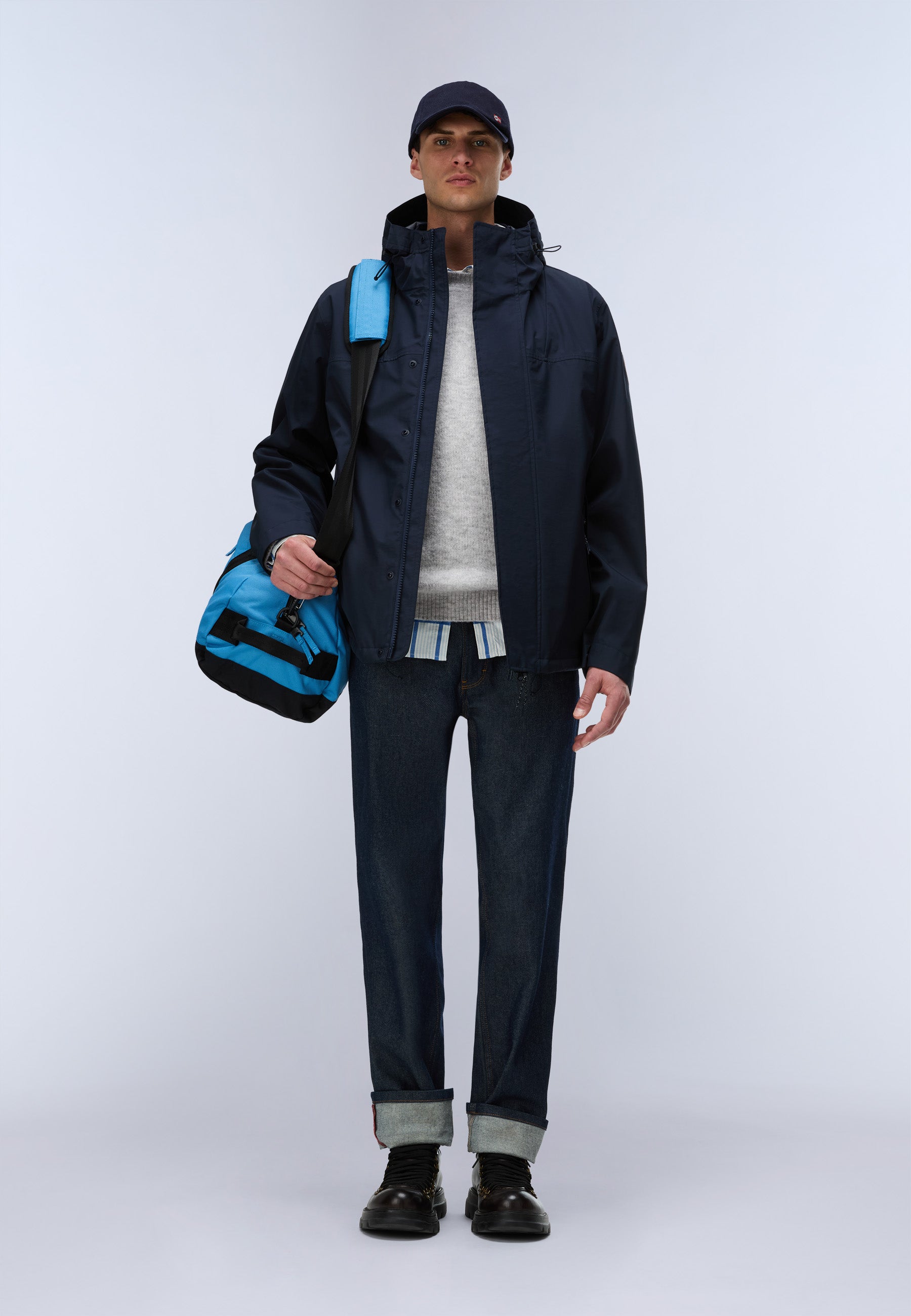 Winterjacke A-PILLOZ SHORT in Blu Marine Jacken Napapijri