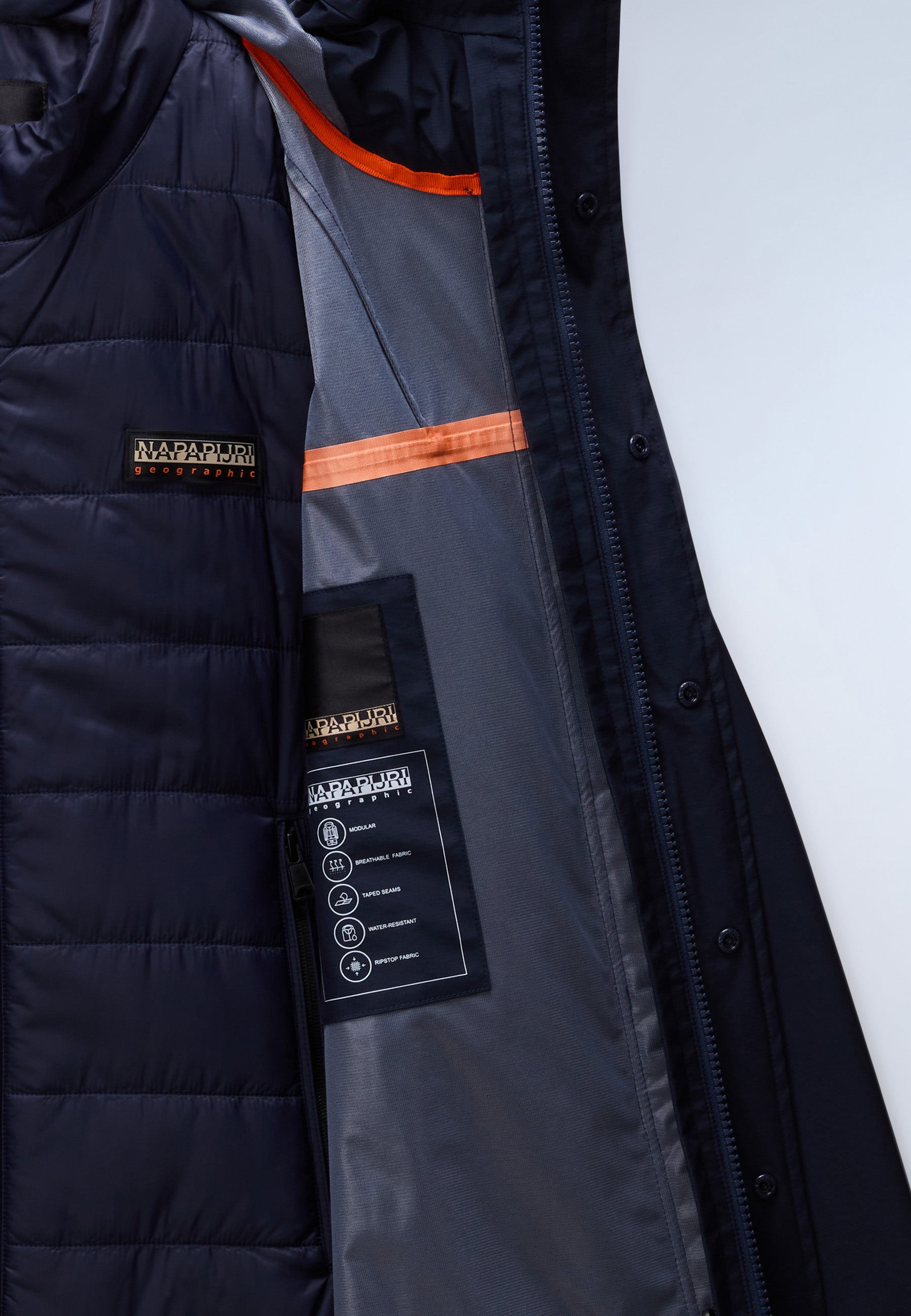 Winterjacke A-PILLOZ SHORT in Blu Marine Jacken Napapijri