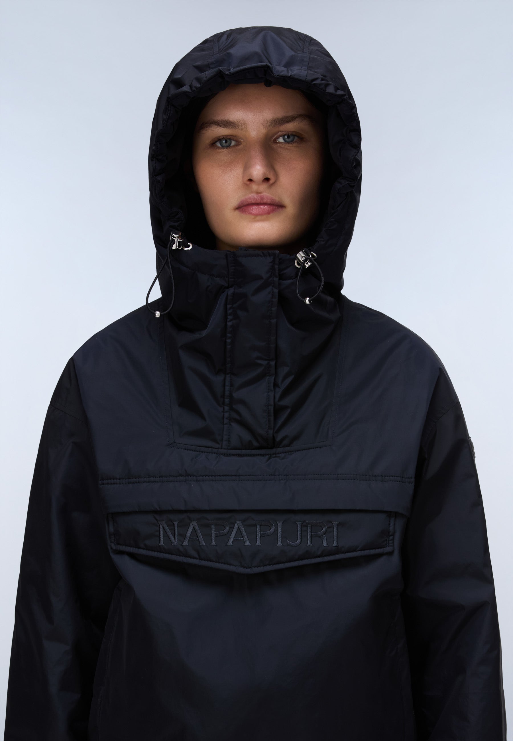 Anorakjacke RAINFOREST OPTIQUE W in Black Antracite Jacken Napapijri