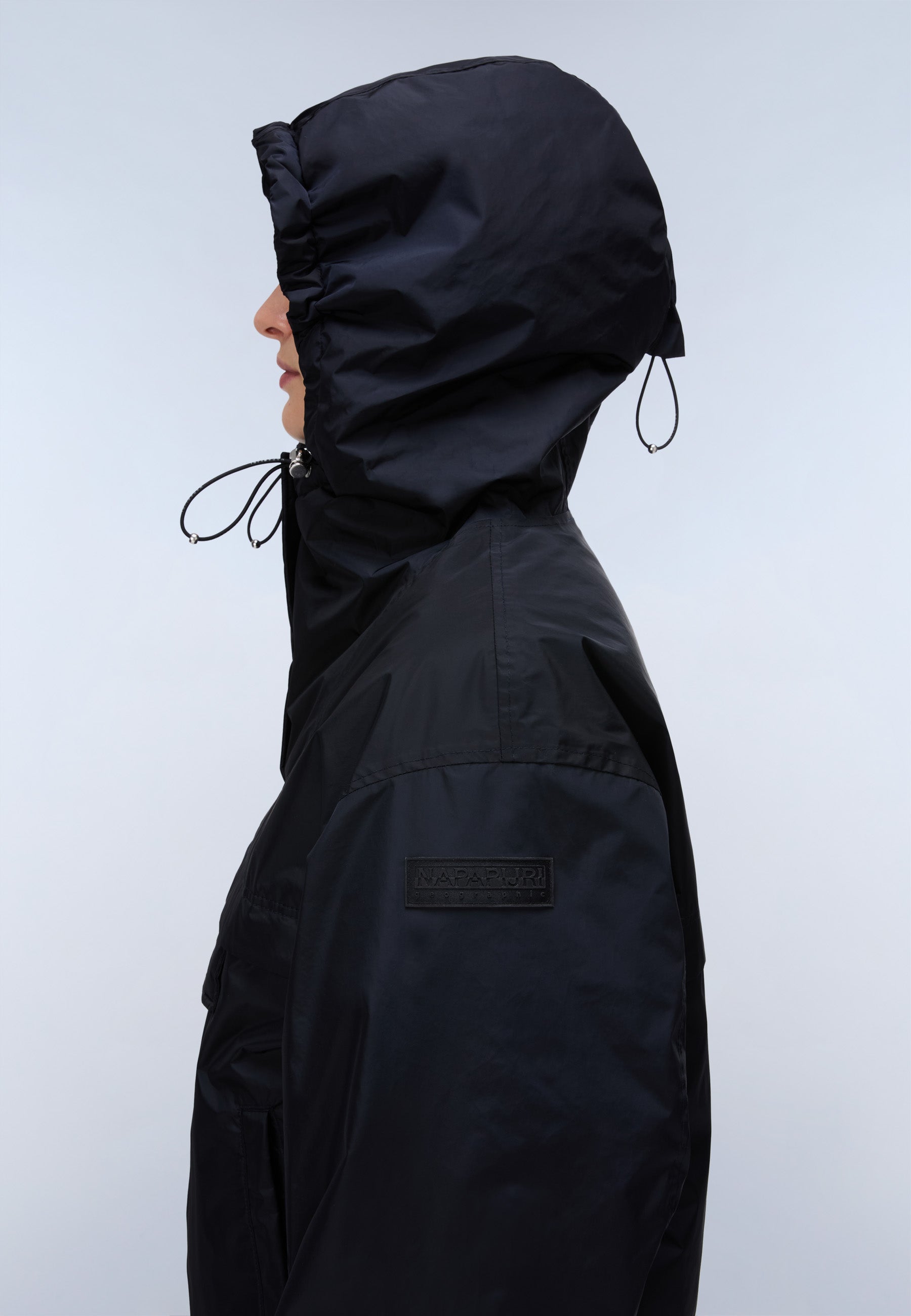 Anorakjacke RAINFOREST OPTIQUE W in Black Antracite Jacken Napapijri