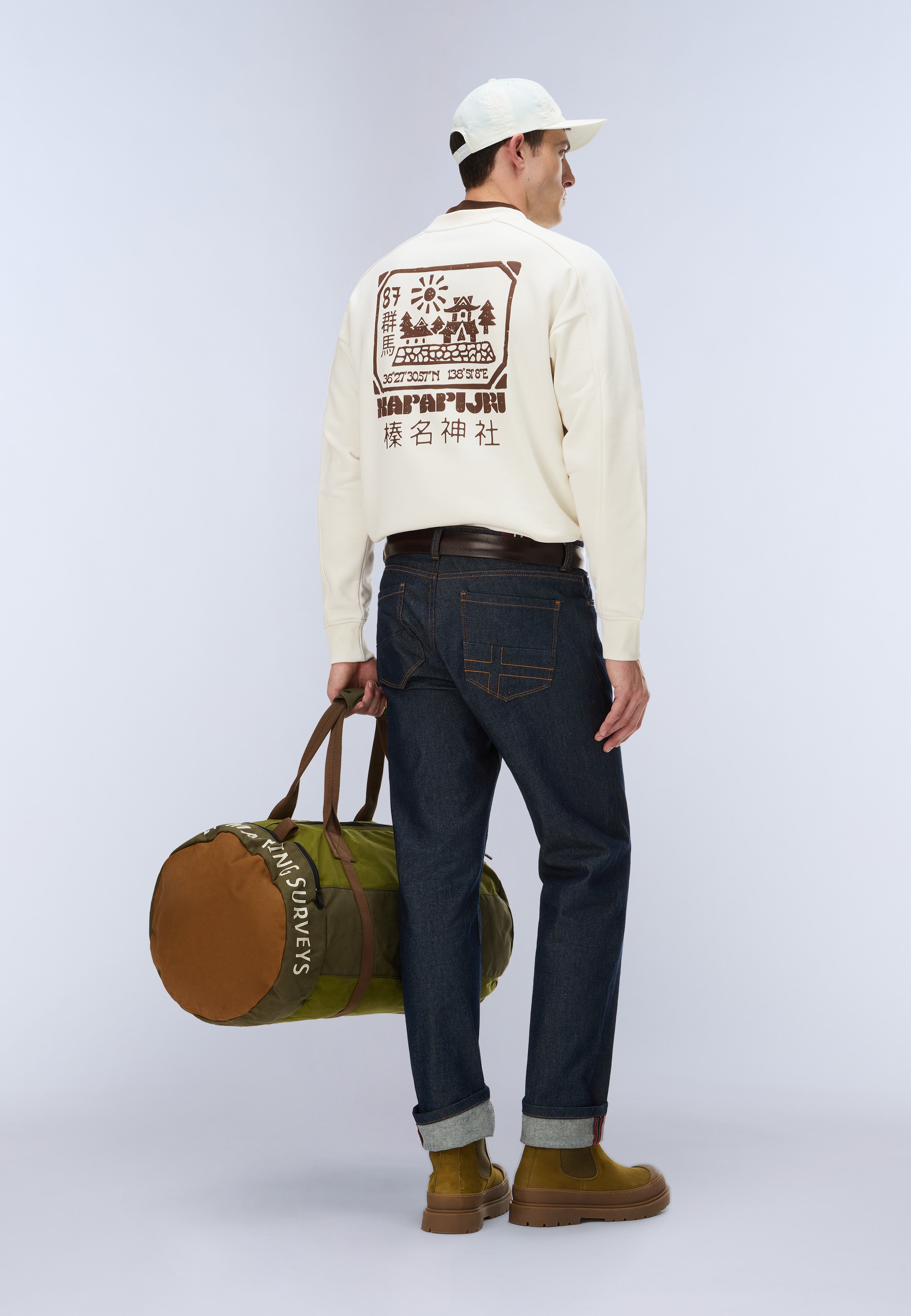 Sweatshirt B-TEZA C in White Whisper Sweatshirts Napapijri