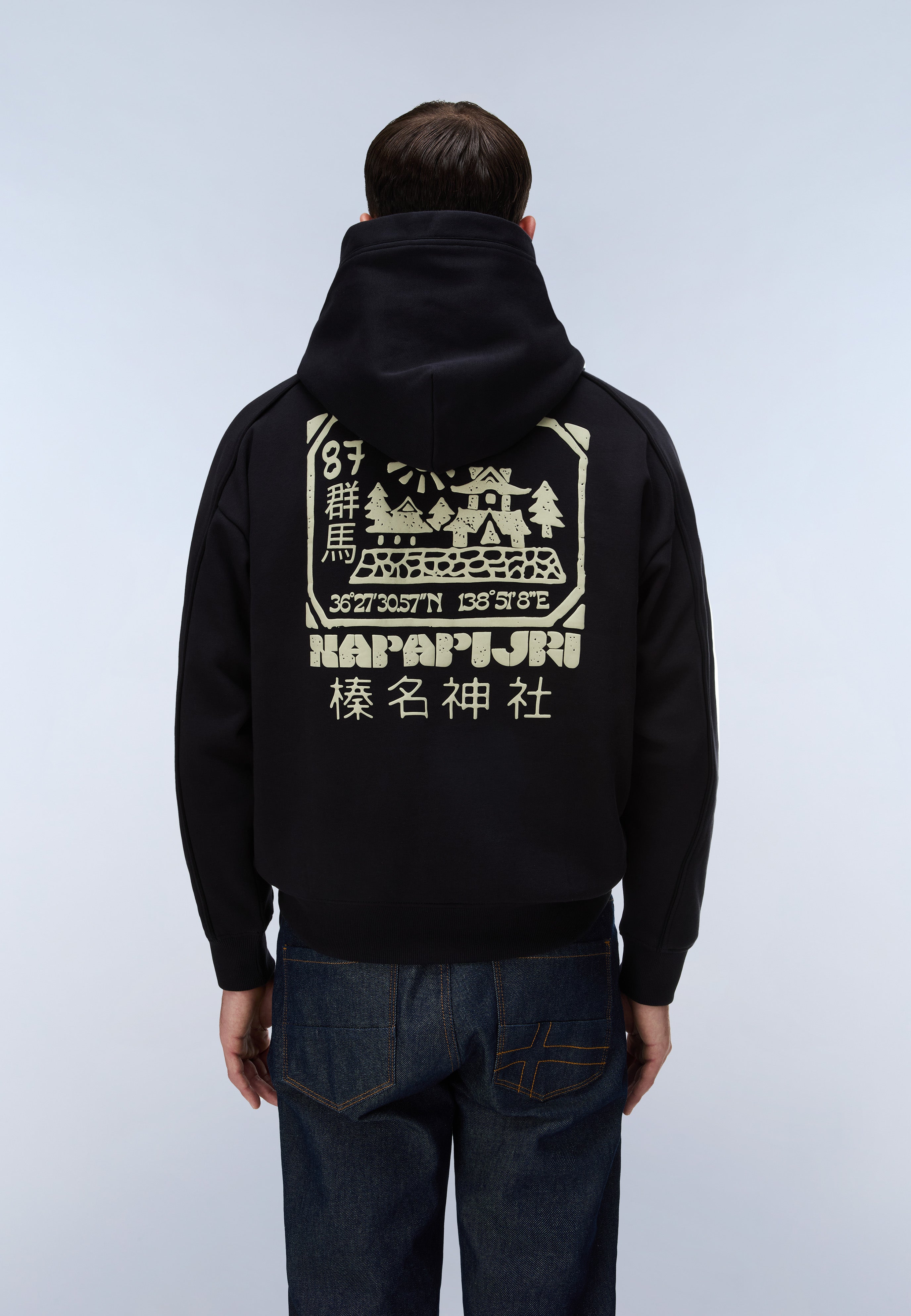Kapuzenpullover B-TEZA H in Black Beauty Kapuzenpullover Napapijri