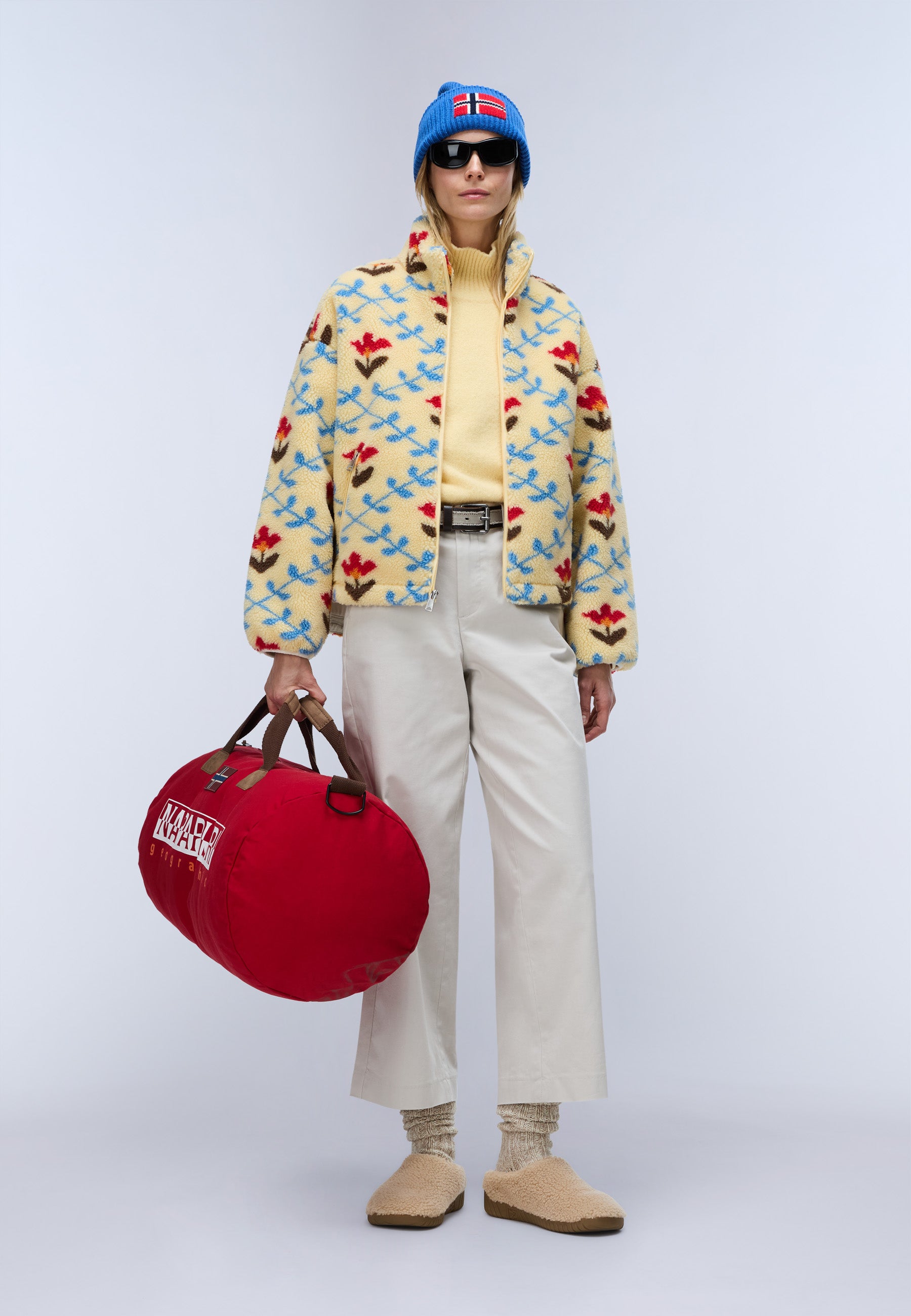 Fleecejacke T-SHIMA W in Aop Flower Fdu Jacken Napapijri