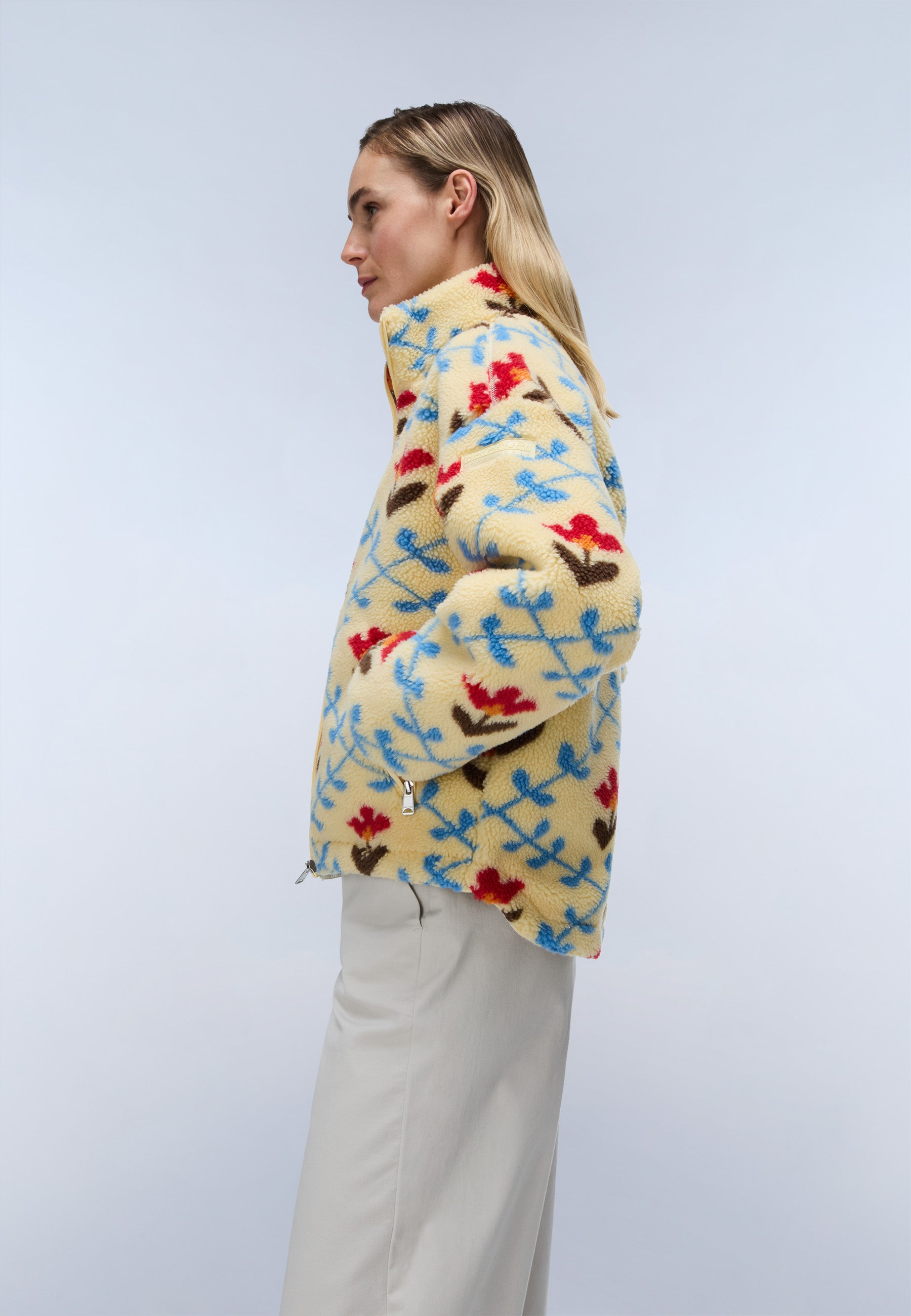 Fleecejacke T-SHIMA W in Aop Flower Fdu Jacken Napapijri