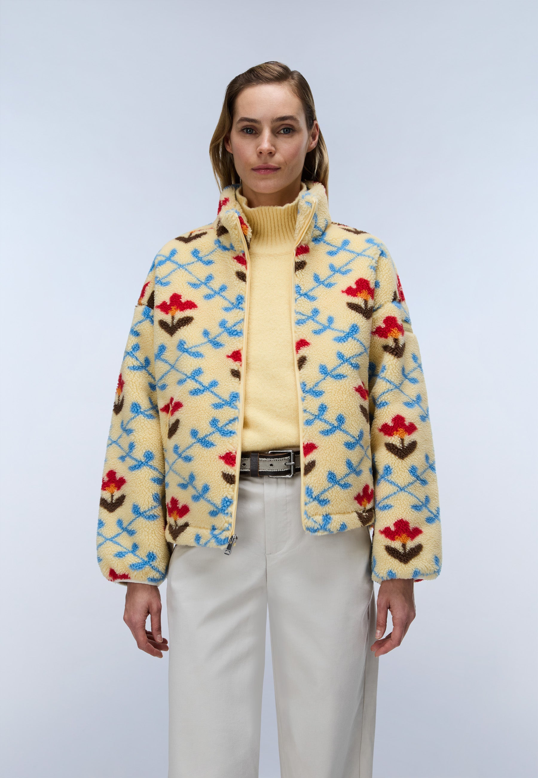 Fleecejacke T-SHIMA W in Aop Flower Fdu Jacken Napapijri
