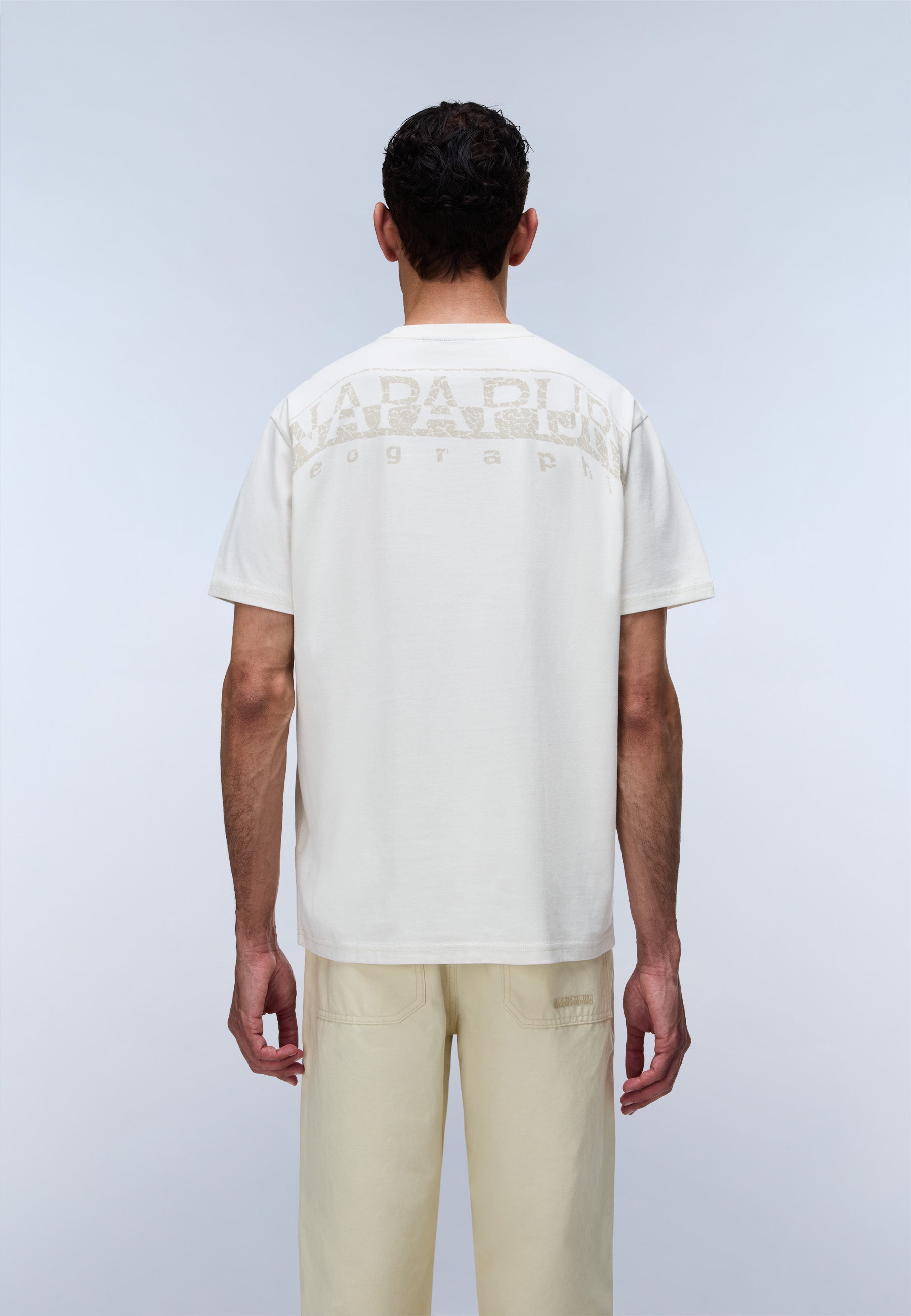 T-Shirt S-YOURTE SS in White Whisper T-Shirts Napapijri