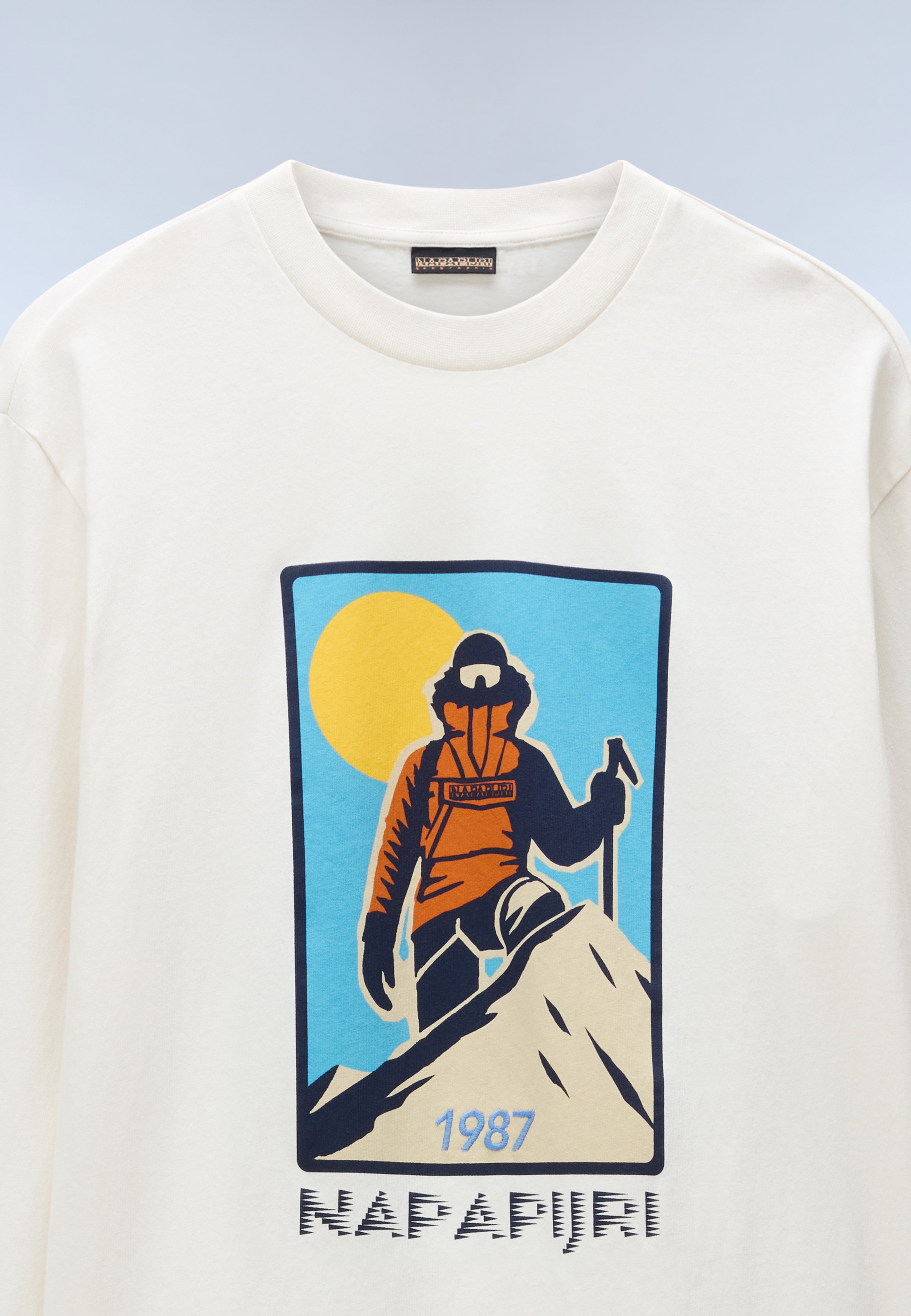 Langarmshirt S-TEE LS in White Whisper T-Shirts Napapijri