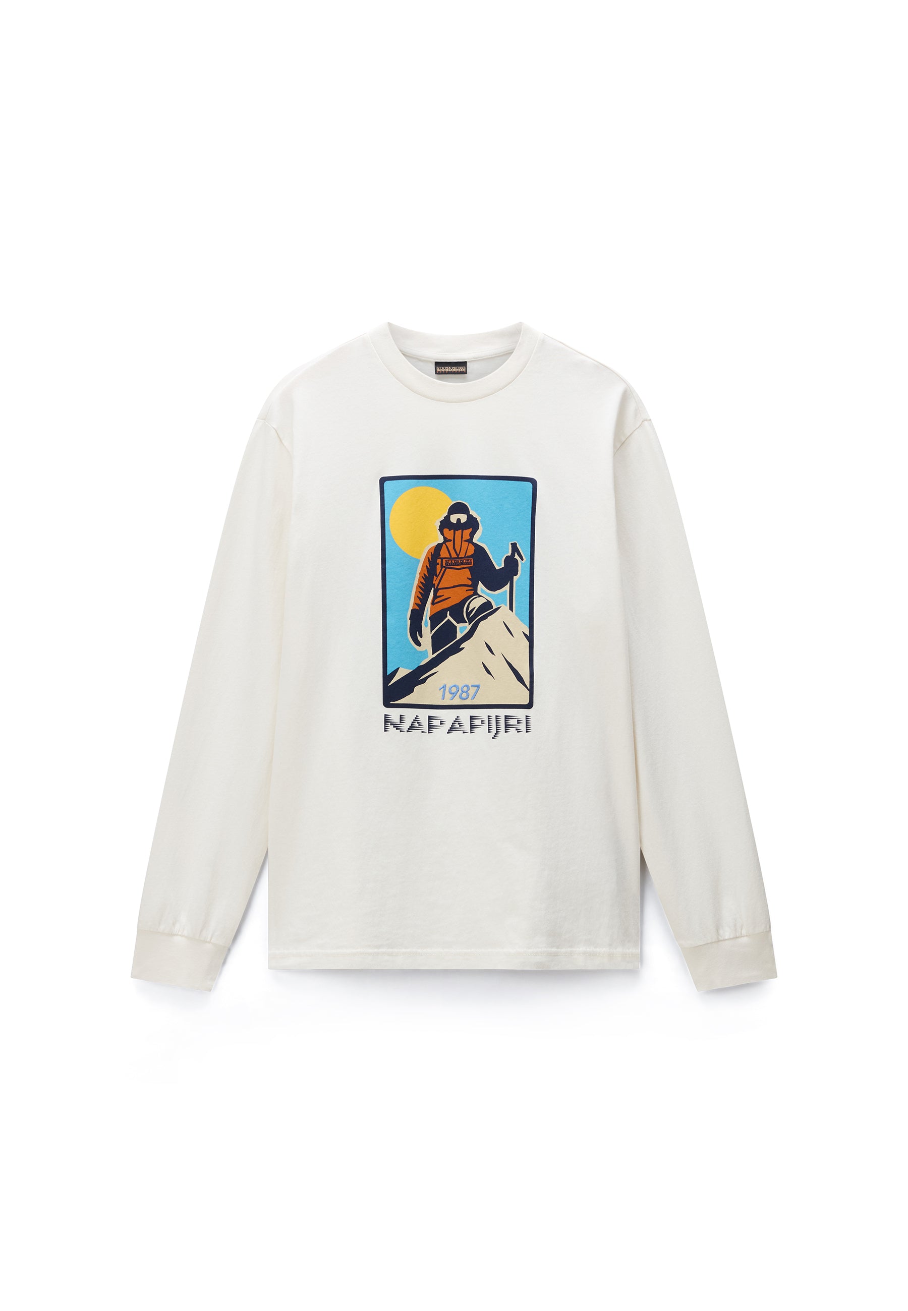 Langarmshirt S-TEE LS in White Whisper T-Shirts Napapijri