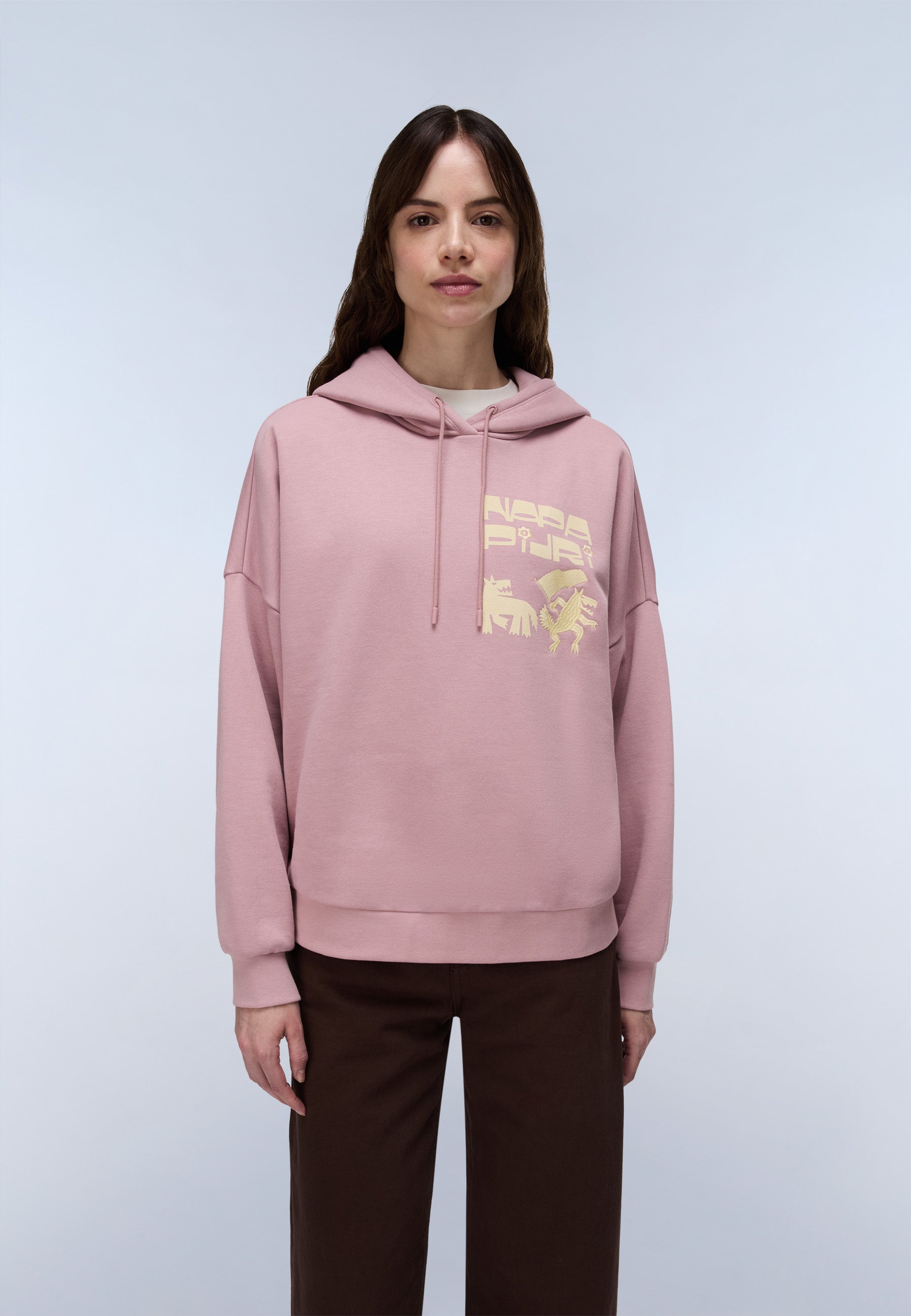 Kapuzenpullover B-ARAL H W in Pink Woodrose Kapuzenpullover Napapijri