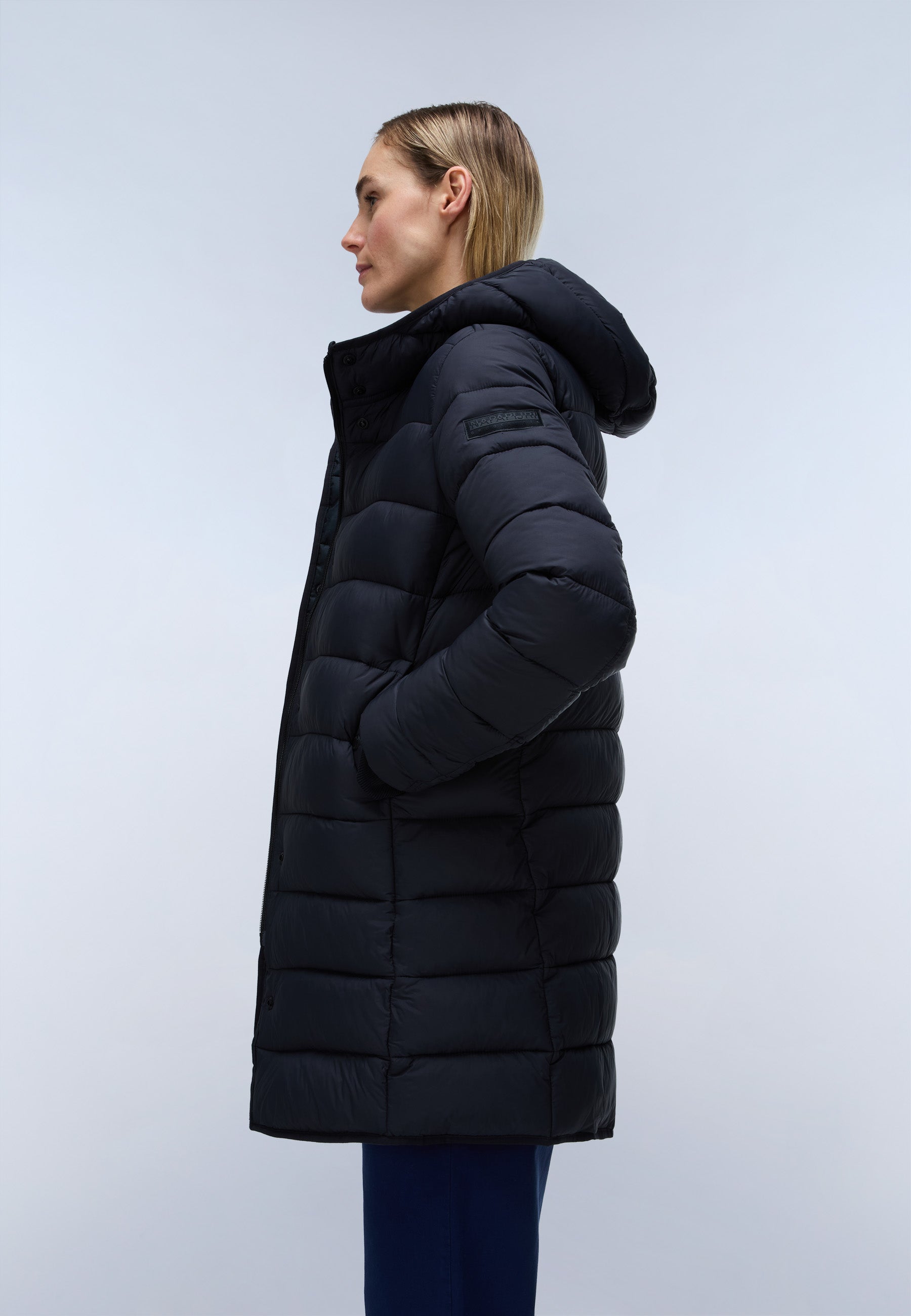 Wintermantel A-AERINS MED H W in Black Beauty Jacken Napapijri
