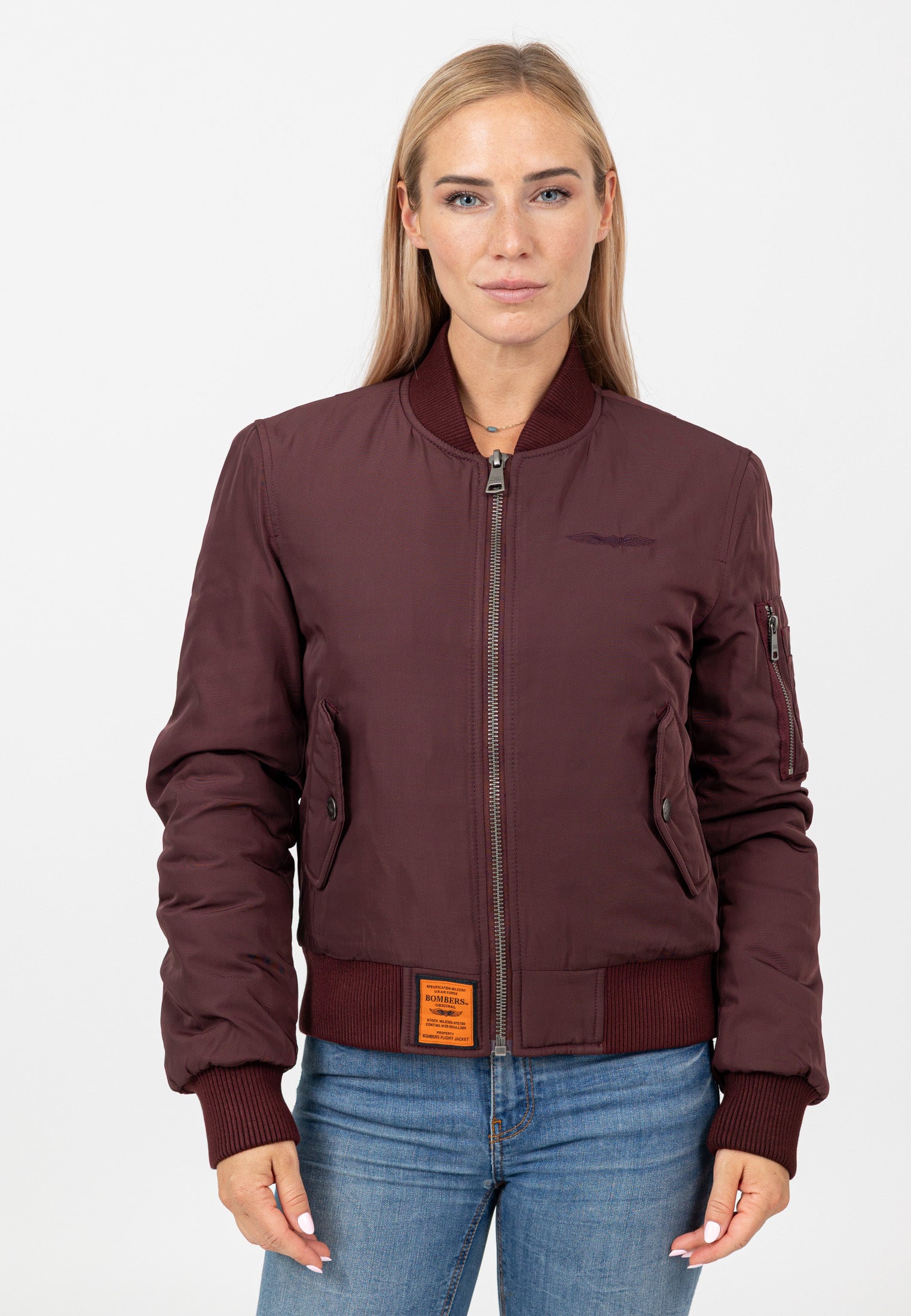 Original-W in Burgundy Jacken Bombers Original