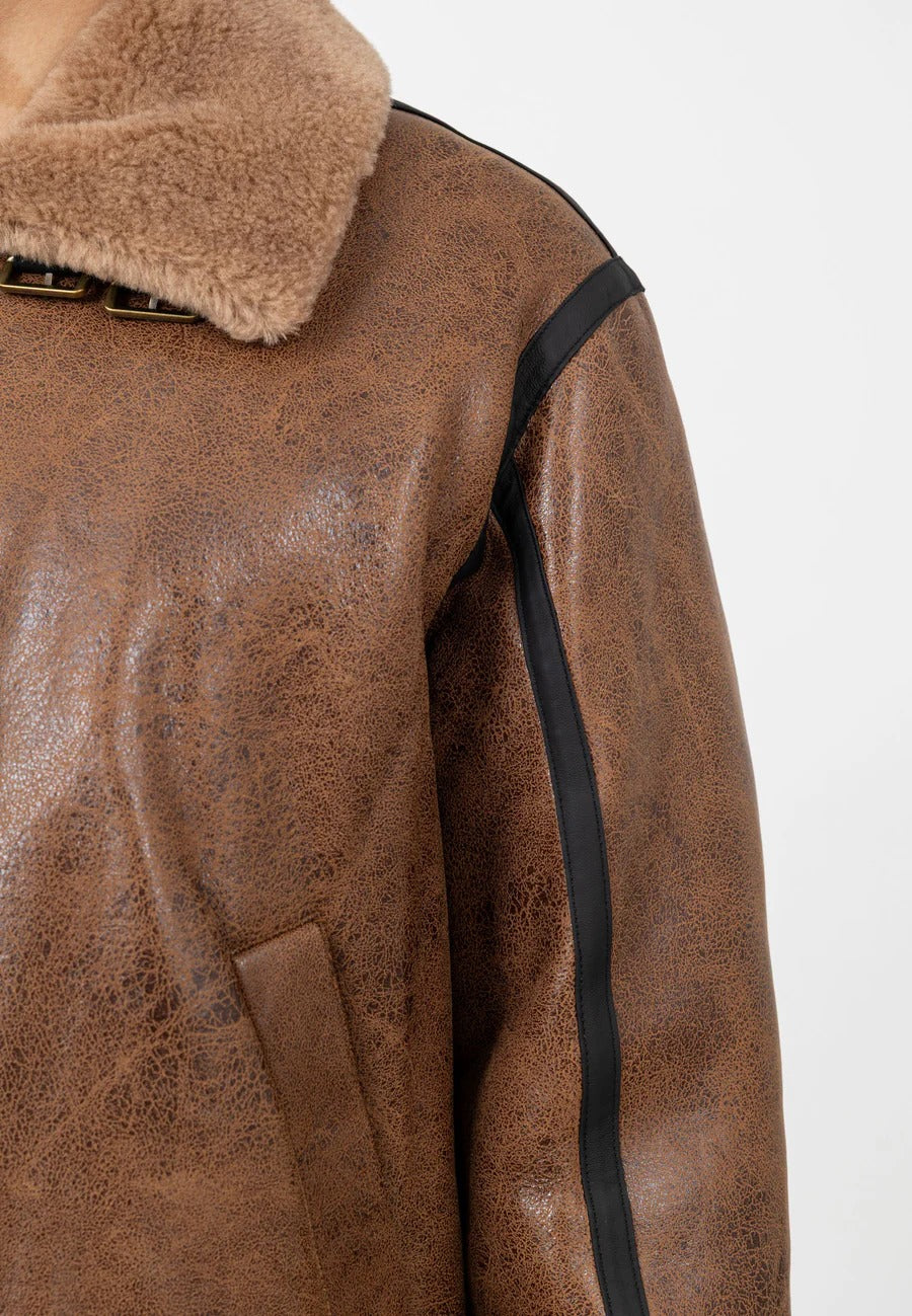 RB3-M Lederjacke in Brown