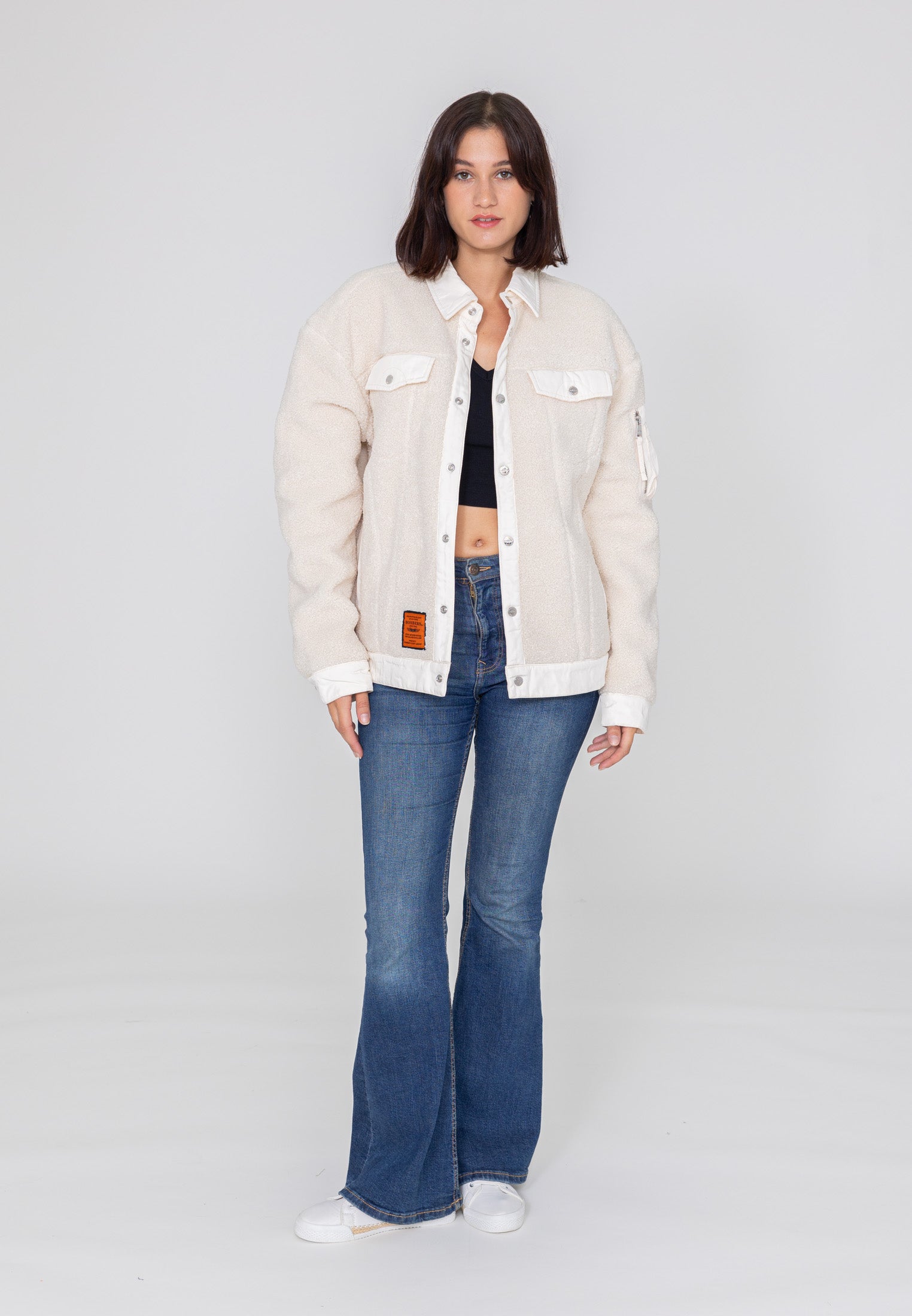 Saratoga U Sherpajacke in Cream Jacken Bombers Original   