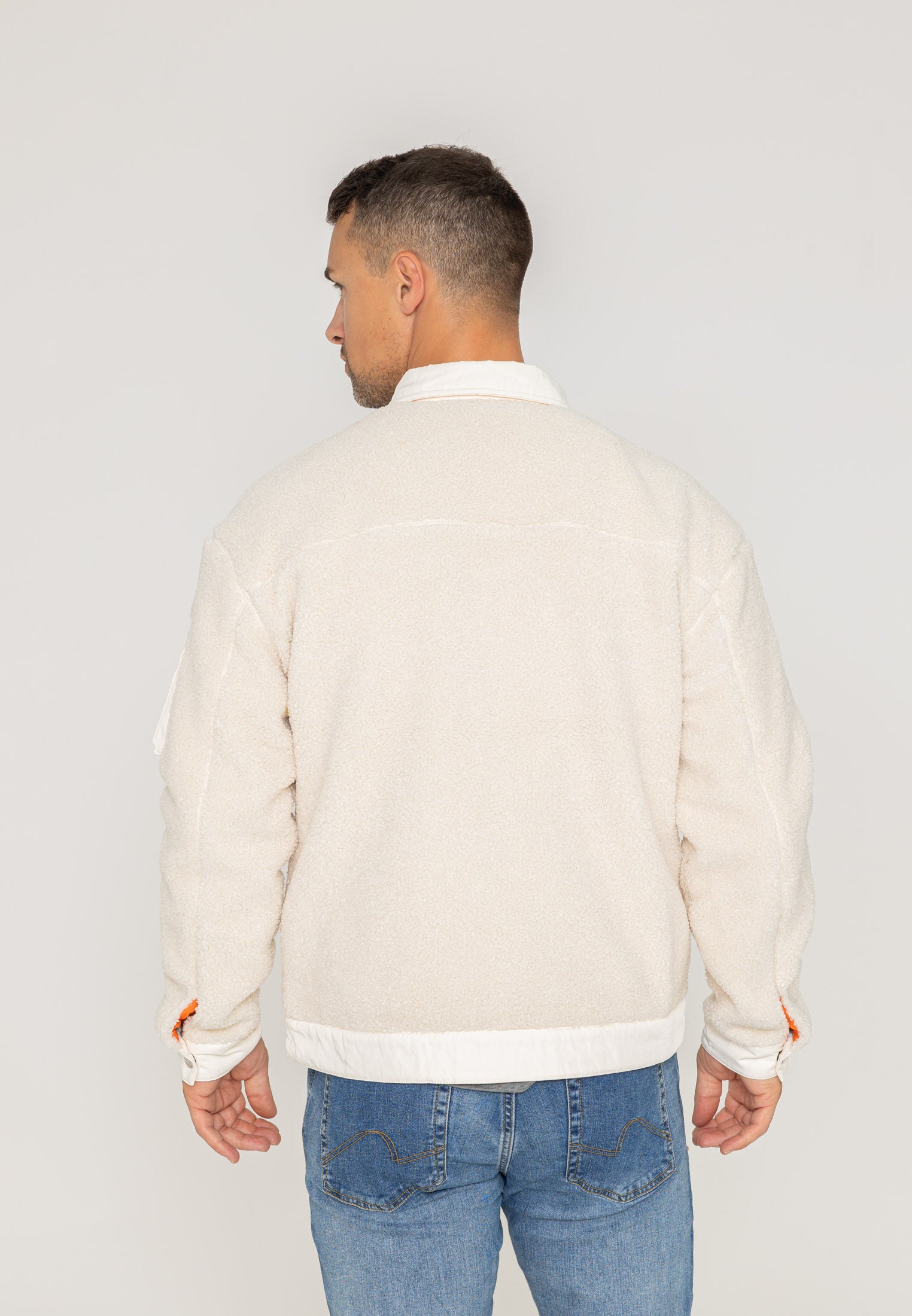 Saratoga U Sherpajacke in Cream Jacken Bombers Original   