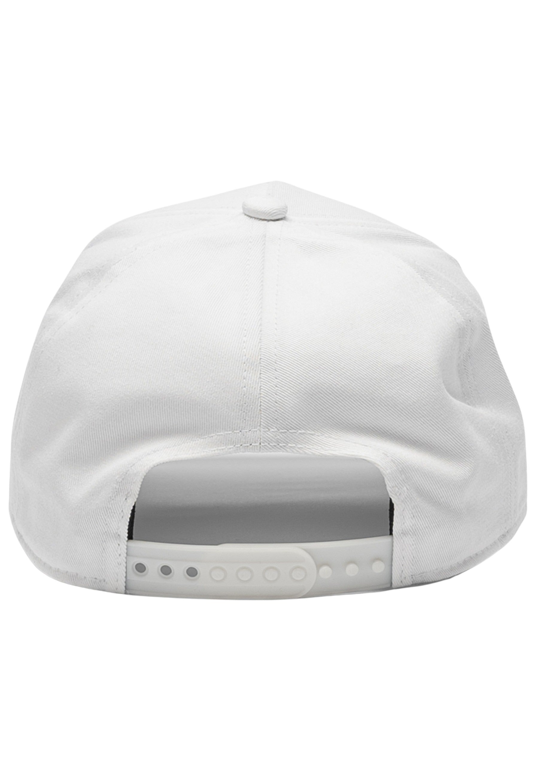 Floral Embroidery Trucker Cap in White Caps SikSilk   