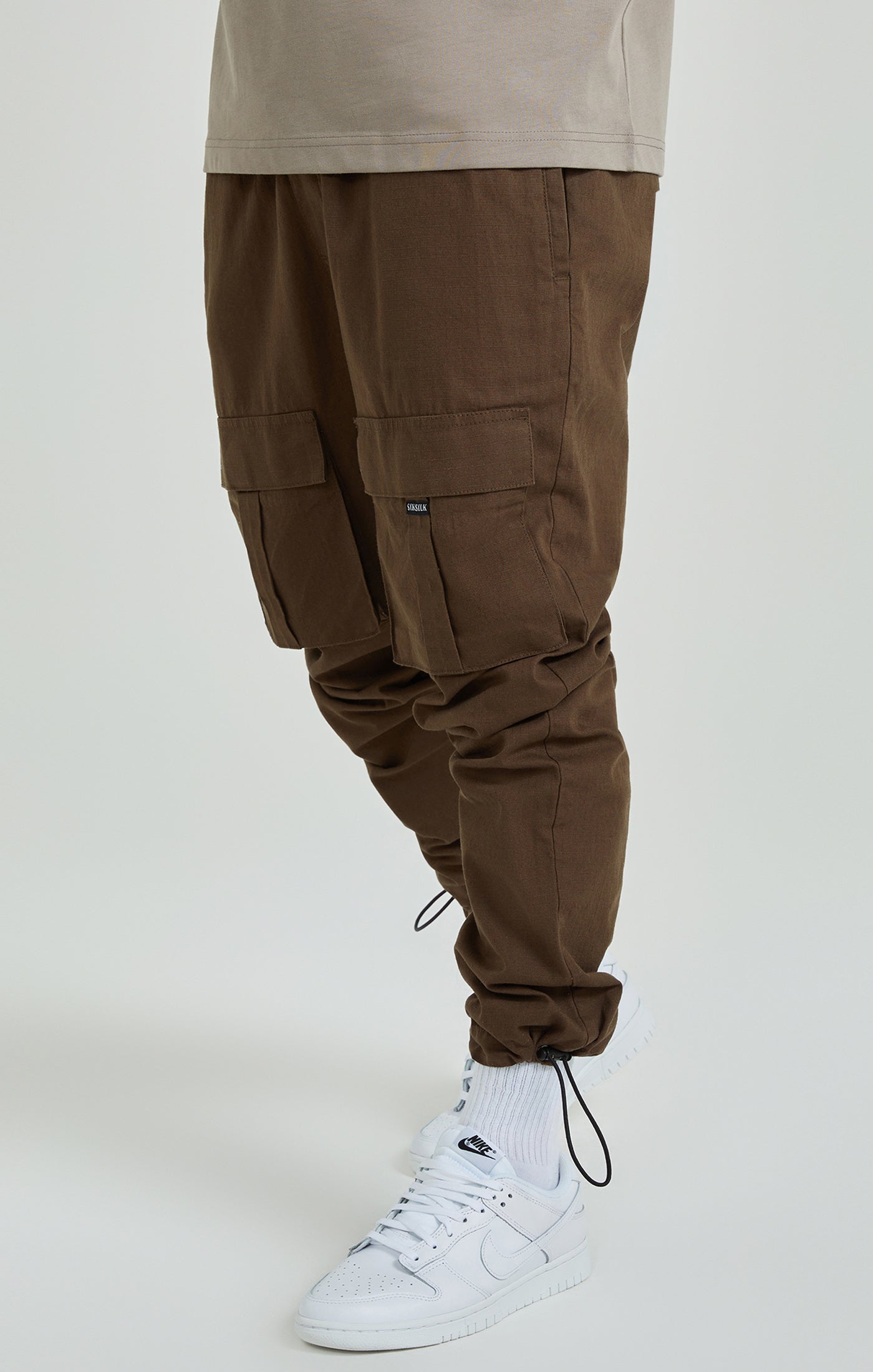 Ripstop Cargo Pants in Brown Hosen SikSilk   