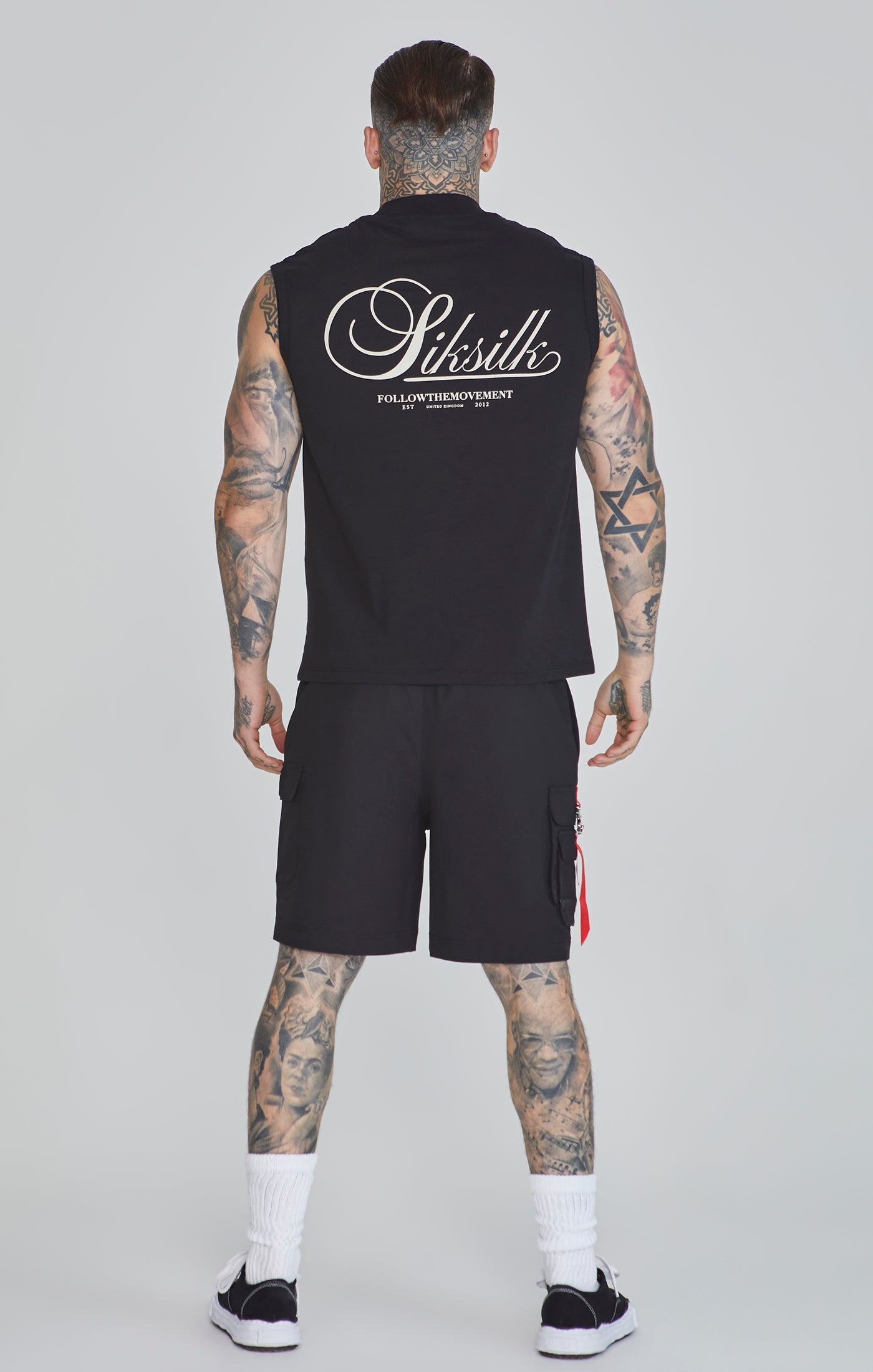 Flight Cargo Shorts in Black Shorts SikSilk   