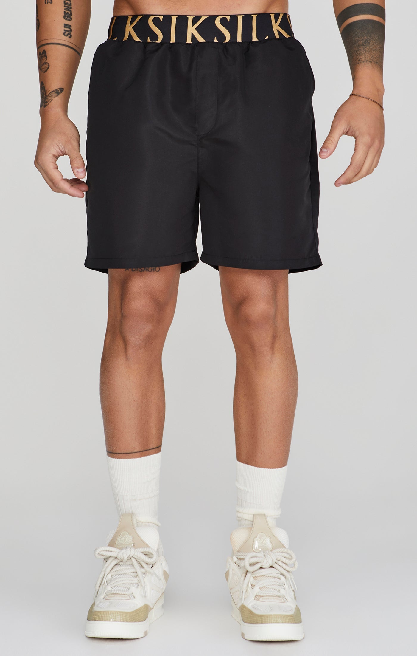 Swim Shorts in Black Badehosen SikSilk   