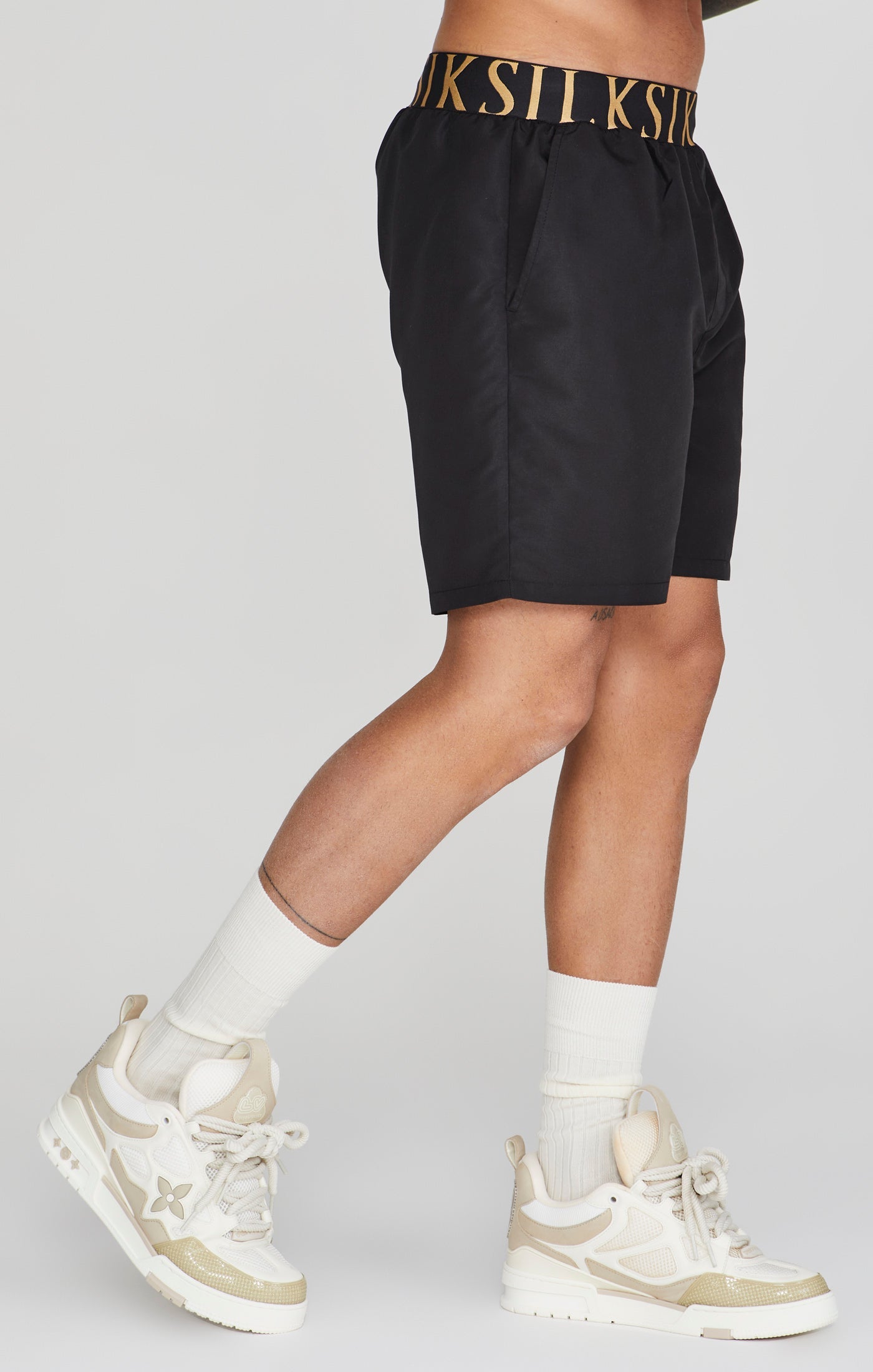 Swim Shorts in Black Badehosen SikSilk   