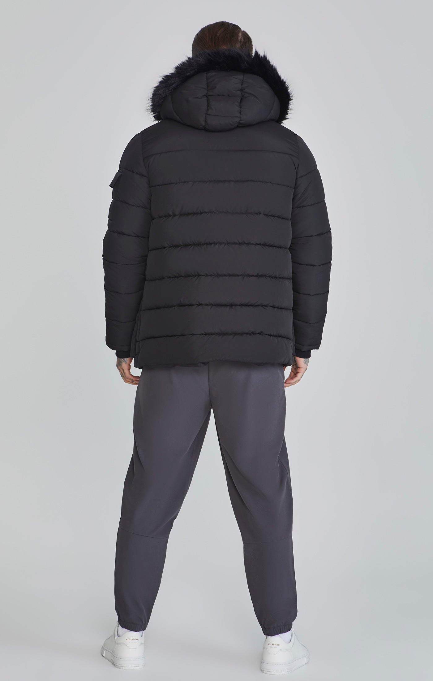 Parka in Black Jacken SikSilk   