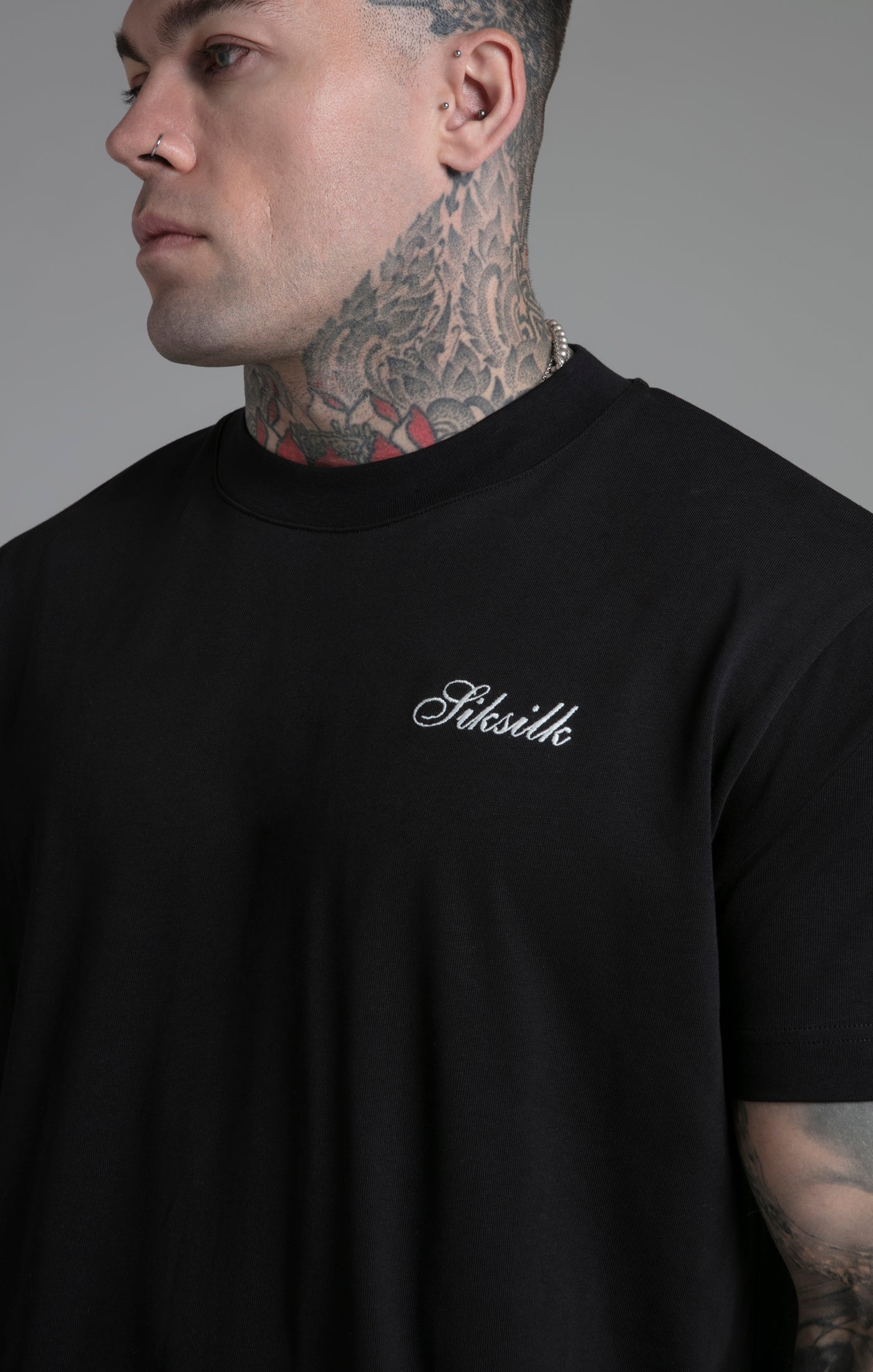 Graphic T-Shirt in Black T-Shirts SikSilk   
