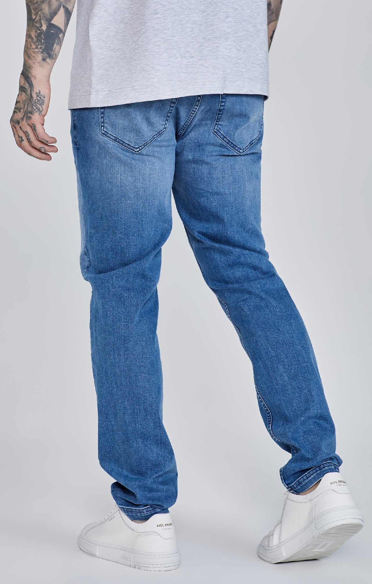 Slim Fit Jeans in Blue Jeans SikSilk   