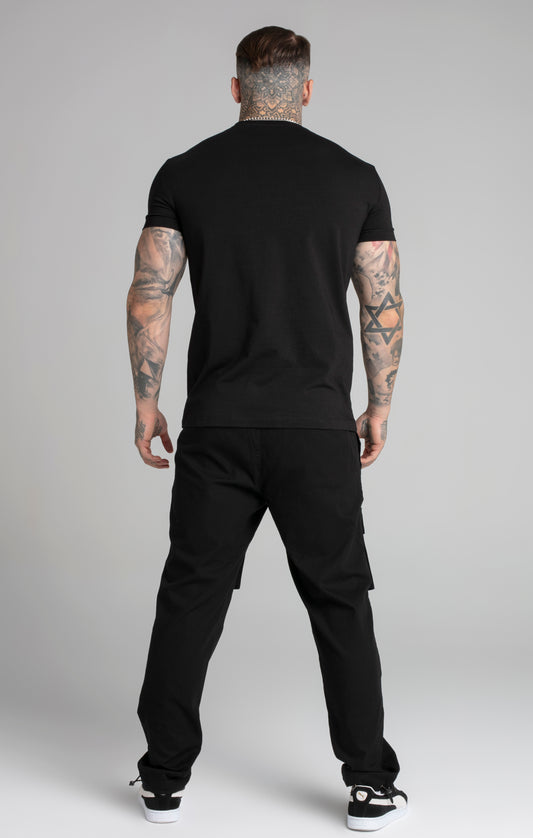 Muscle Fit T-Shirt in Black T-Shirts SikSilk   