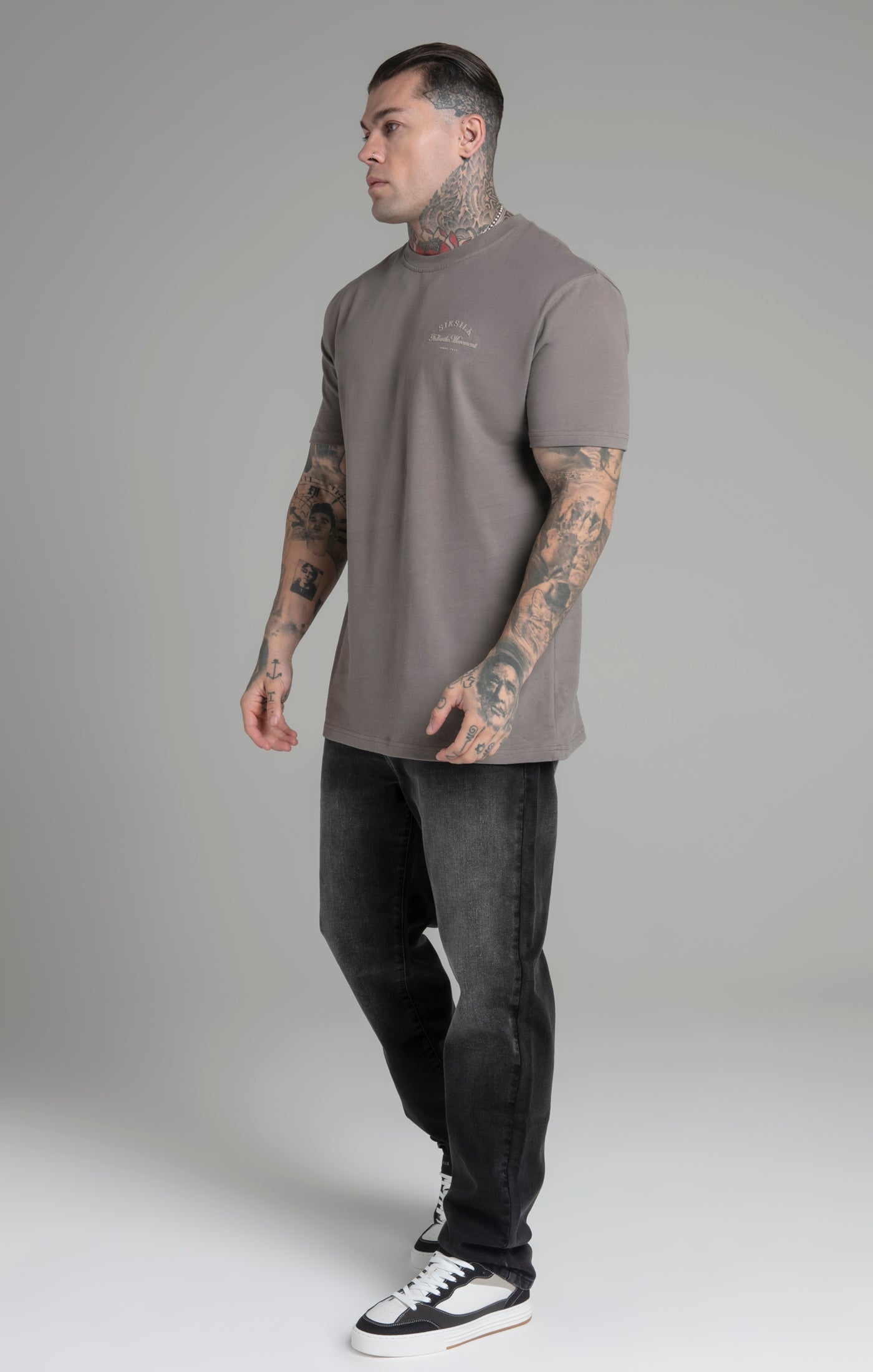 Relaxed Fit T-Shirt in Brown T-Shirts SikSilk   