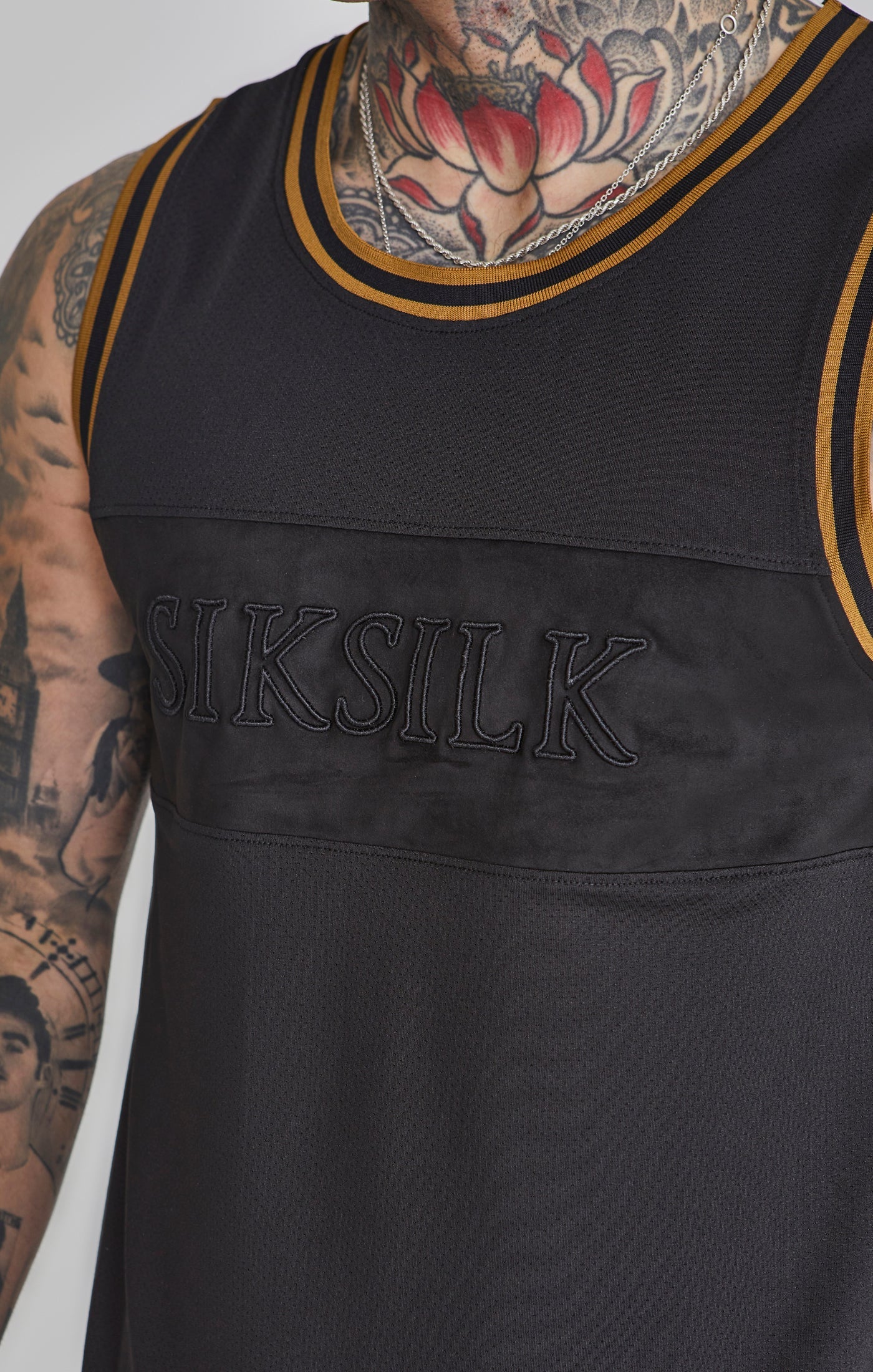 Basketball Vest in Black Tops SikSilk   