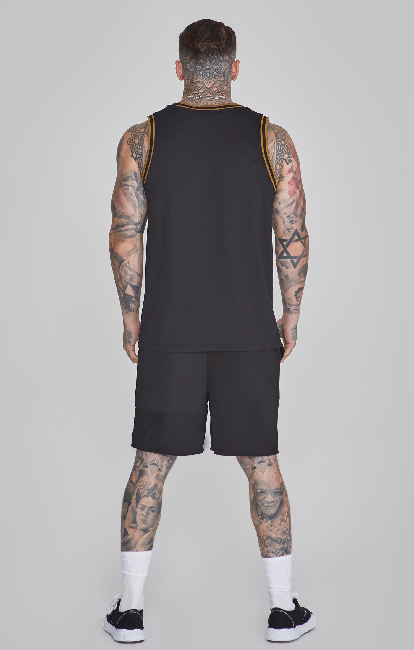 Basketball Vest in Black Tops SikSilk   