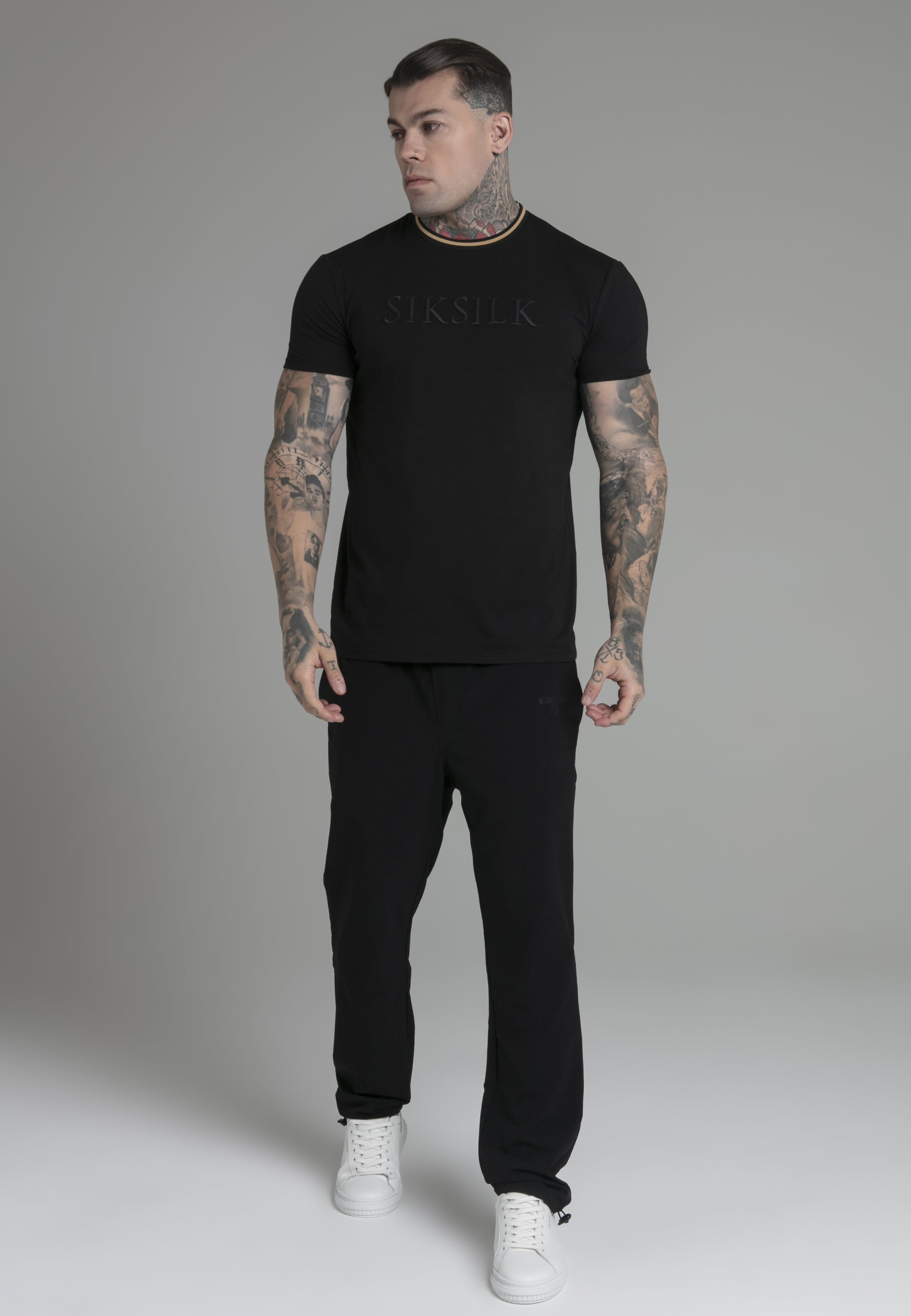 Logo T-Shirt in Black T-Shirts SikSilk   