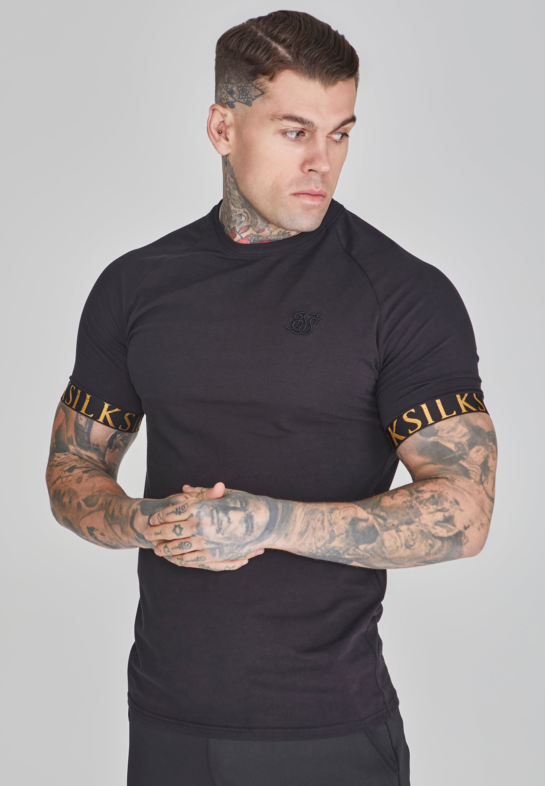 Tech T-Shirt in Black T-Shirts SikSilk   