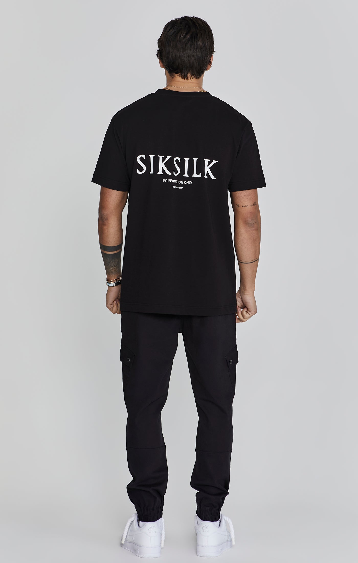 Cargo Pants in Black Hosen SikSilk   