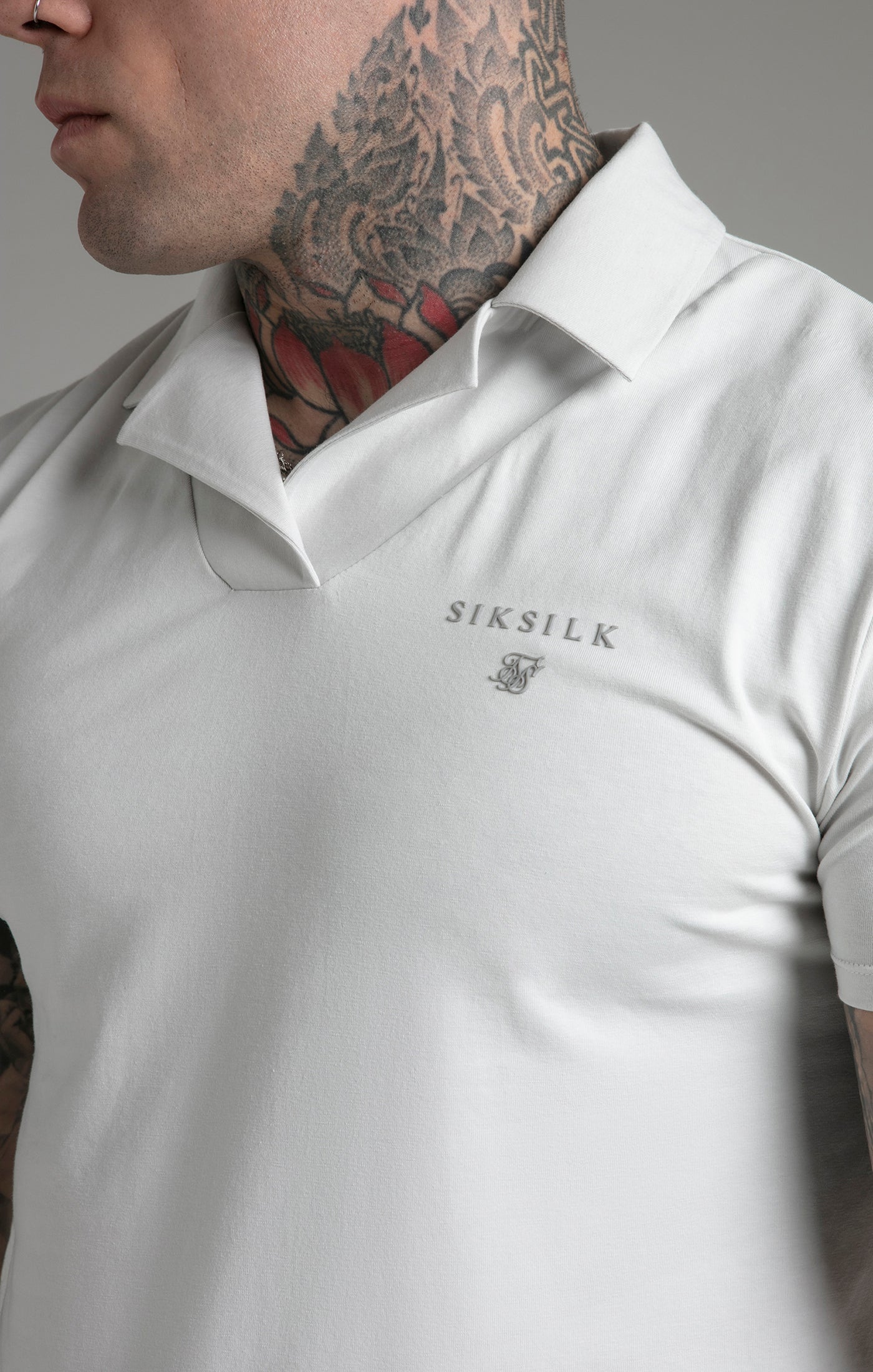 Smart Revere Polo in Grey Polos SikSilk   